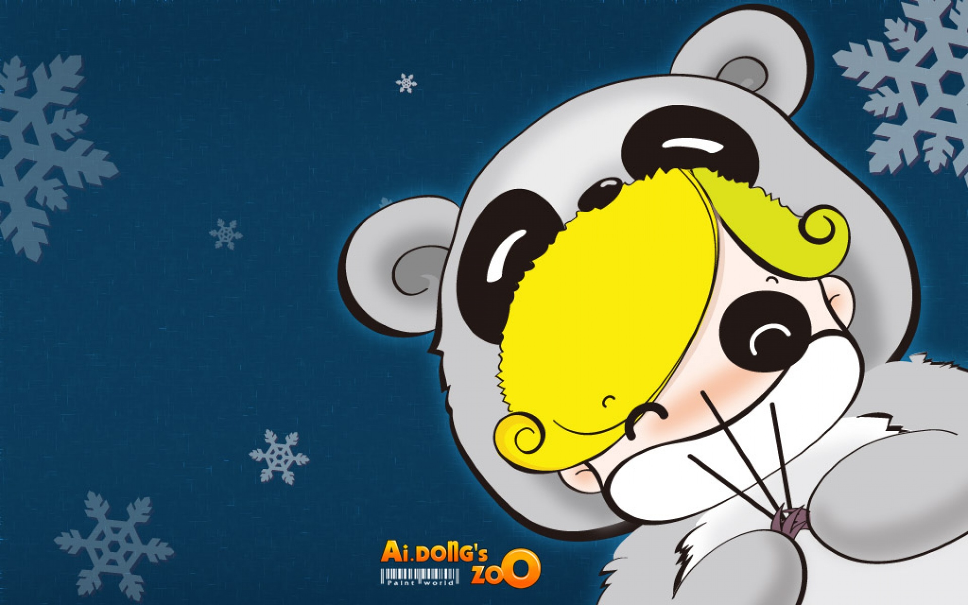 爱冬,女孩,精美,可爱,原创,卡通,儿童桌面专用