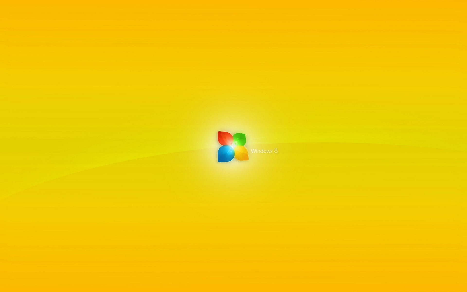 Windows,8,设计,简约,系统,黄色,儿童桌面专用