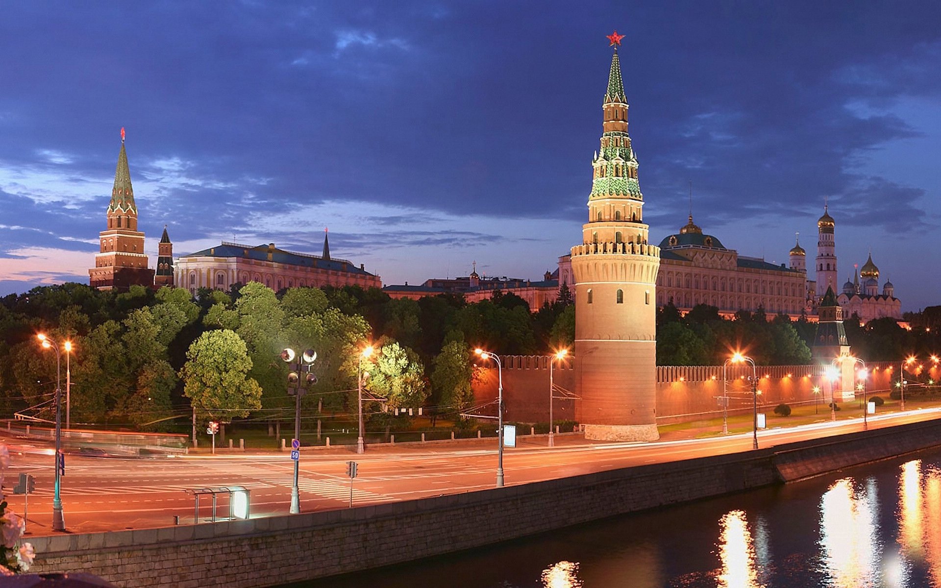 风景,城市夜景,克林姆林宫,十一月二十七日精选,儿童桌面专用