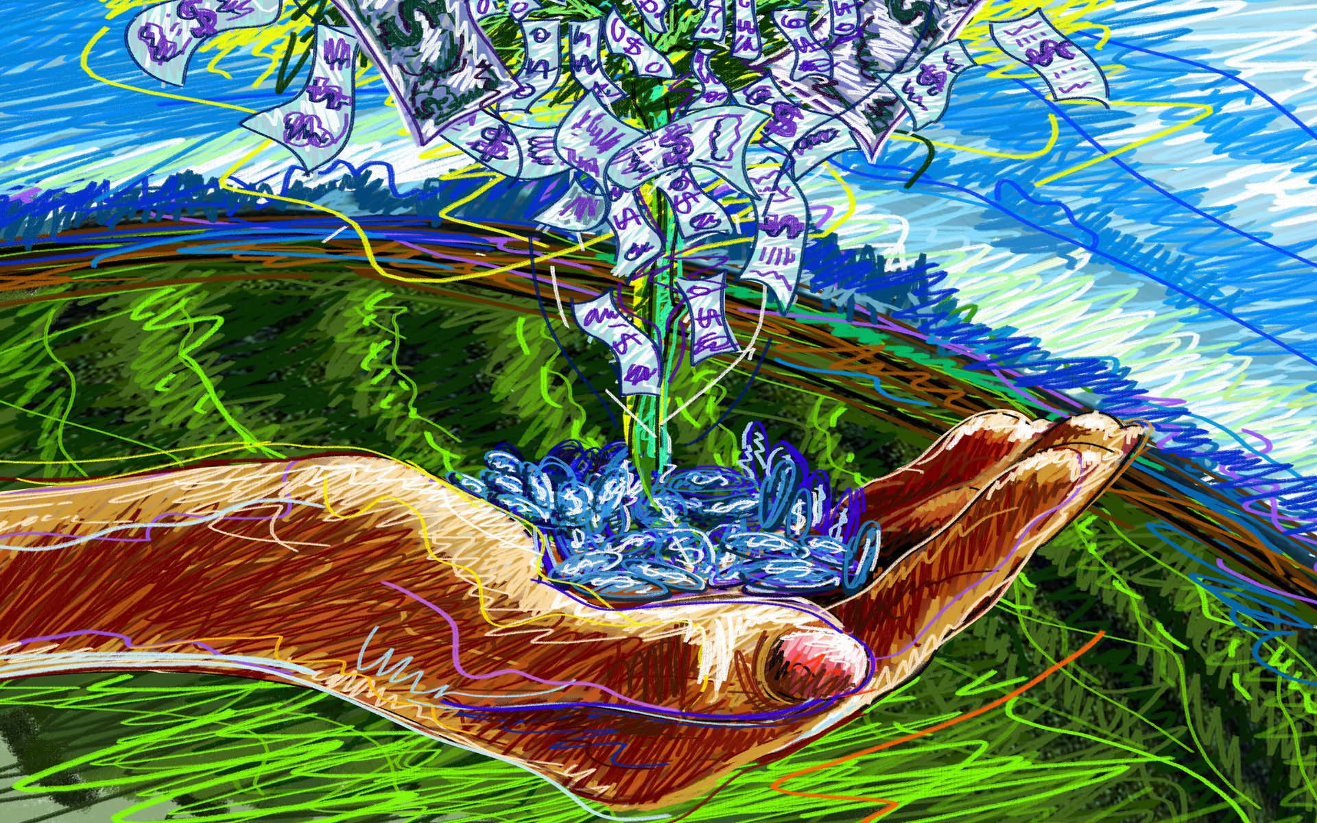 素描,绘画,蜡笔素描,手绘,儿童桌面专用