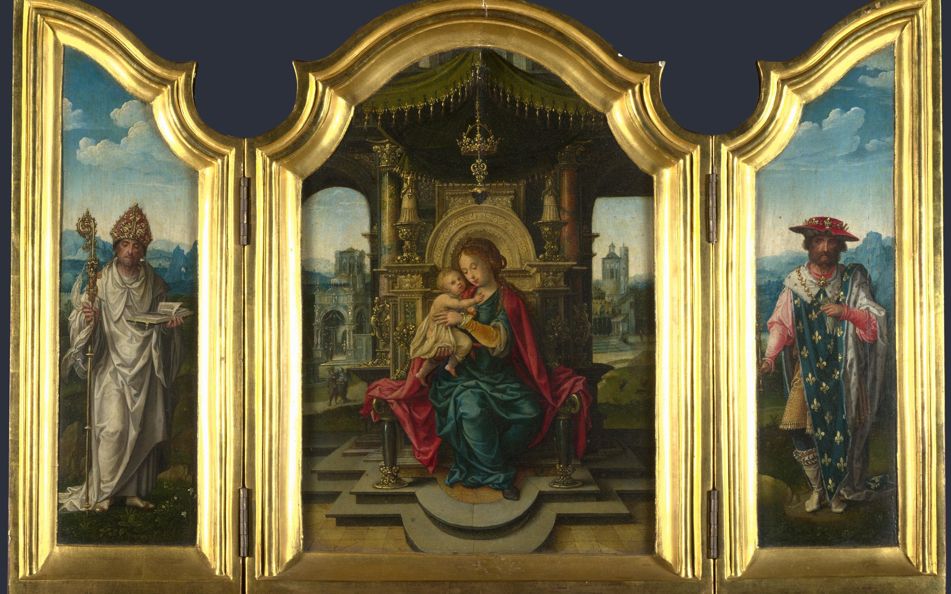 伦敦,国家画廊,手绘,儿童桌面专用