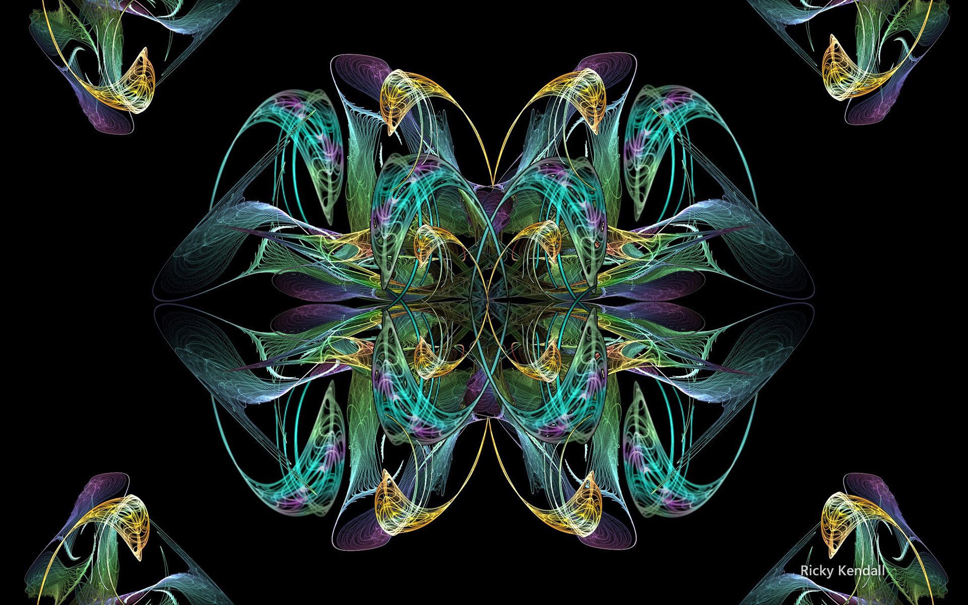 抽象,递归,炫彩,儿童桌面专用