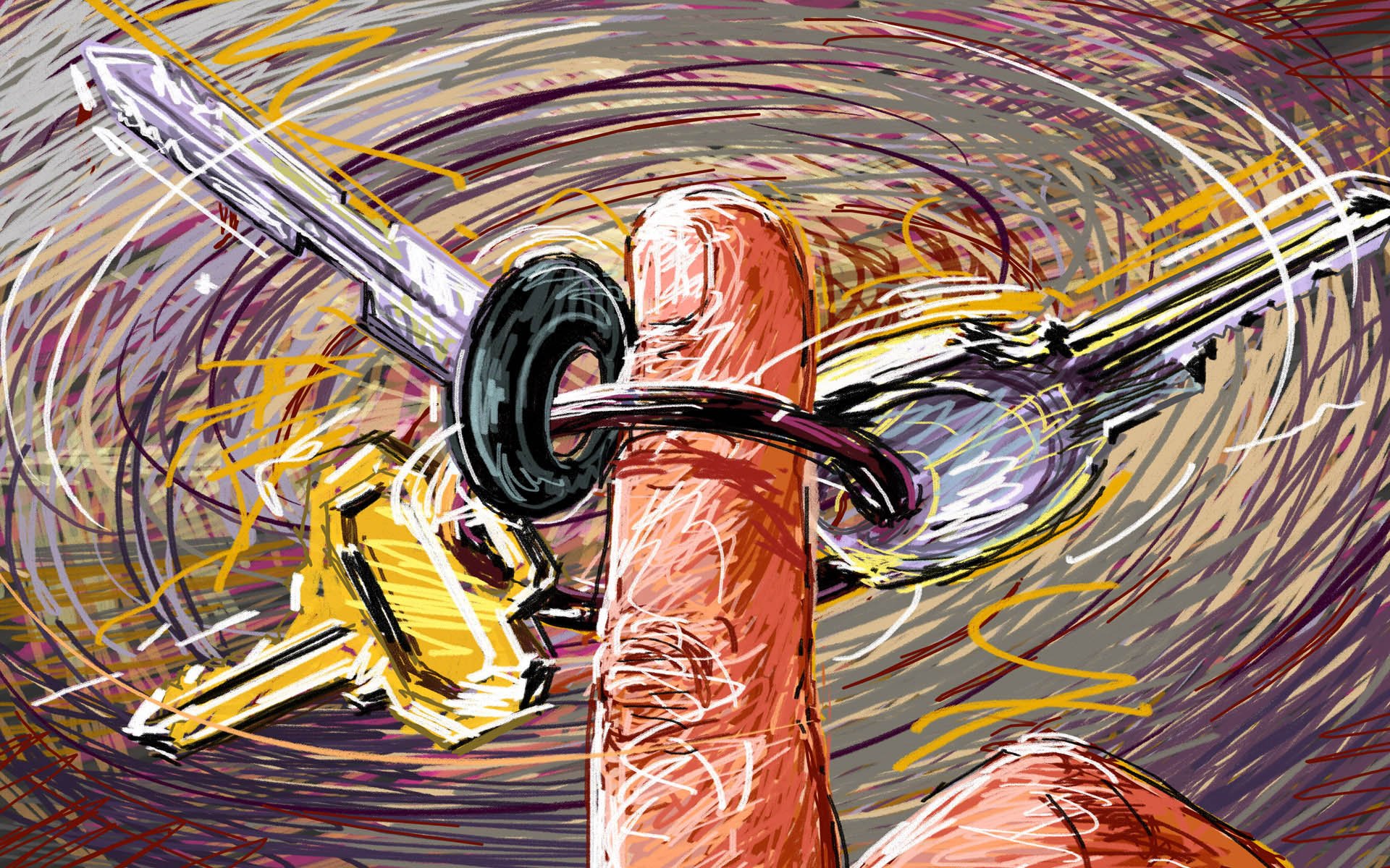 素描,绘画,蜡笔素描,手绘