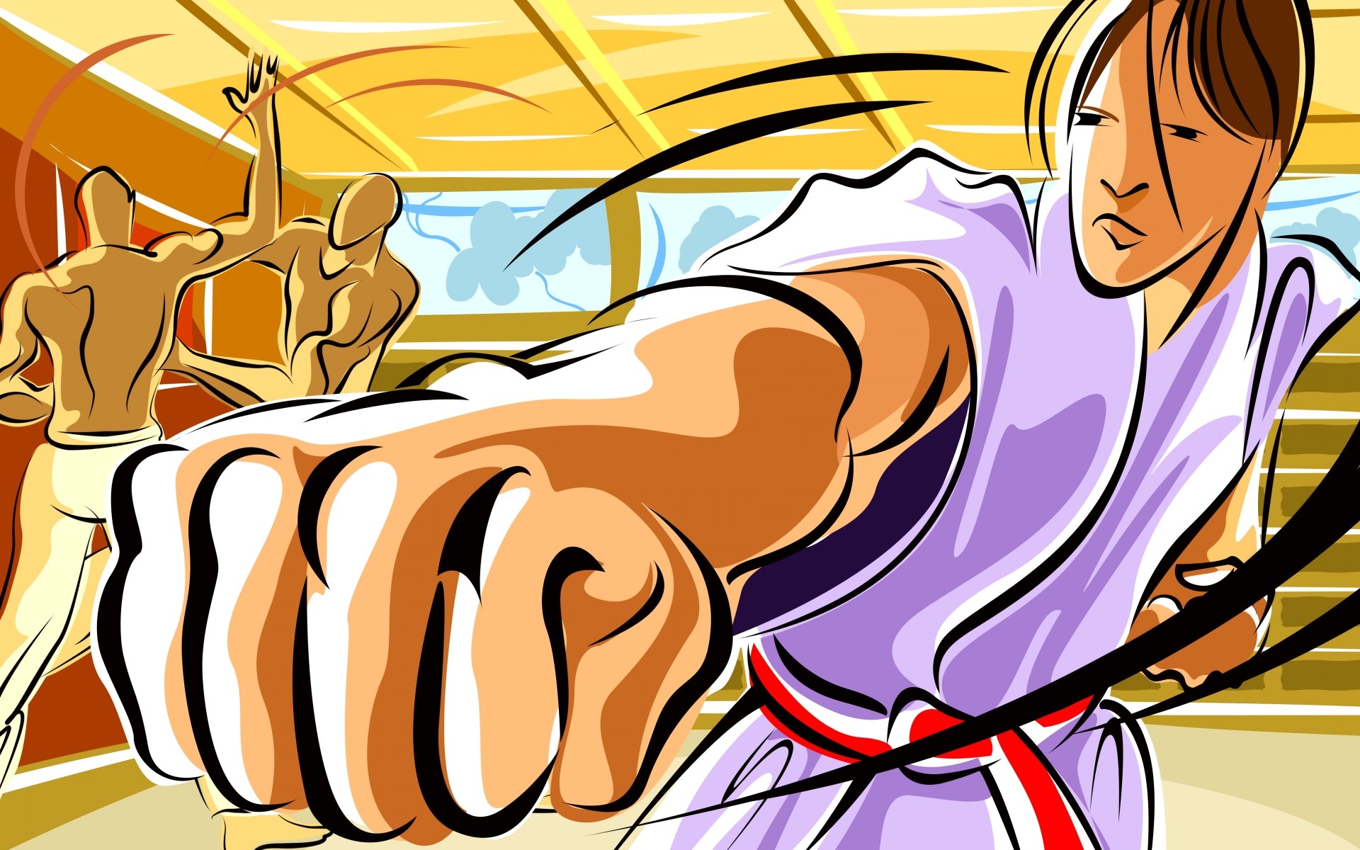 炫彩,手绘,插画,儿童桌面专用