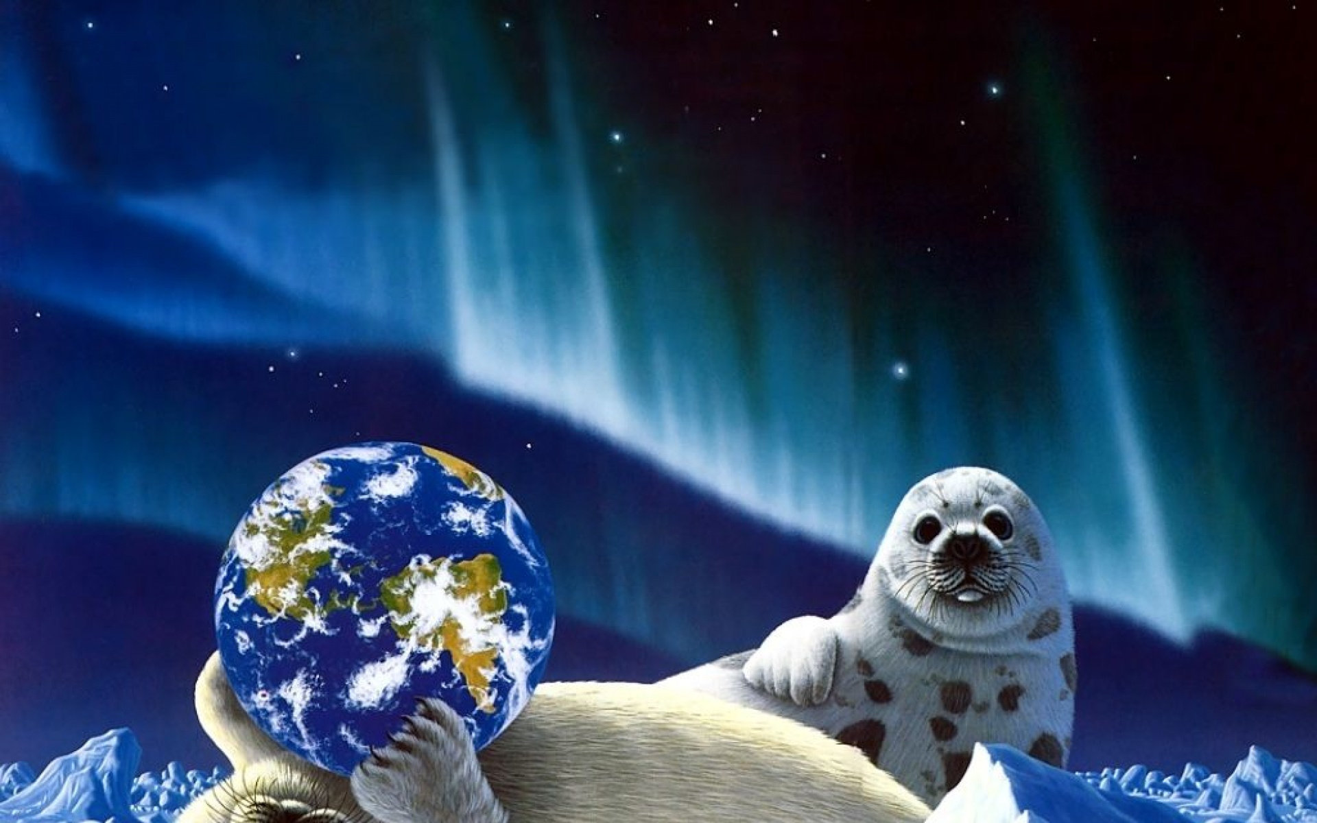 太空,动物,手绘,儿童桌面专用