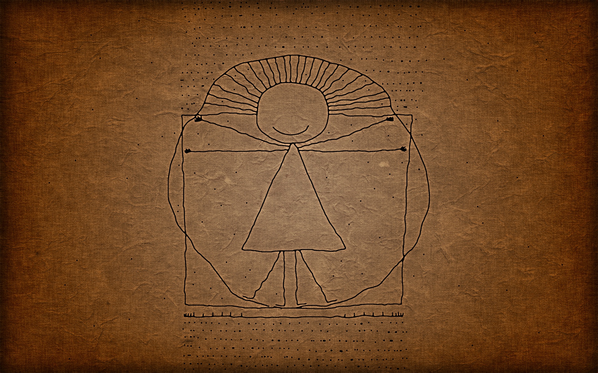 设计,简约,线条,手绘,插画,黄色,儿童桌面专用