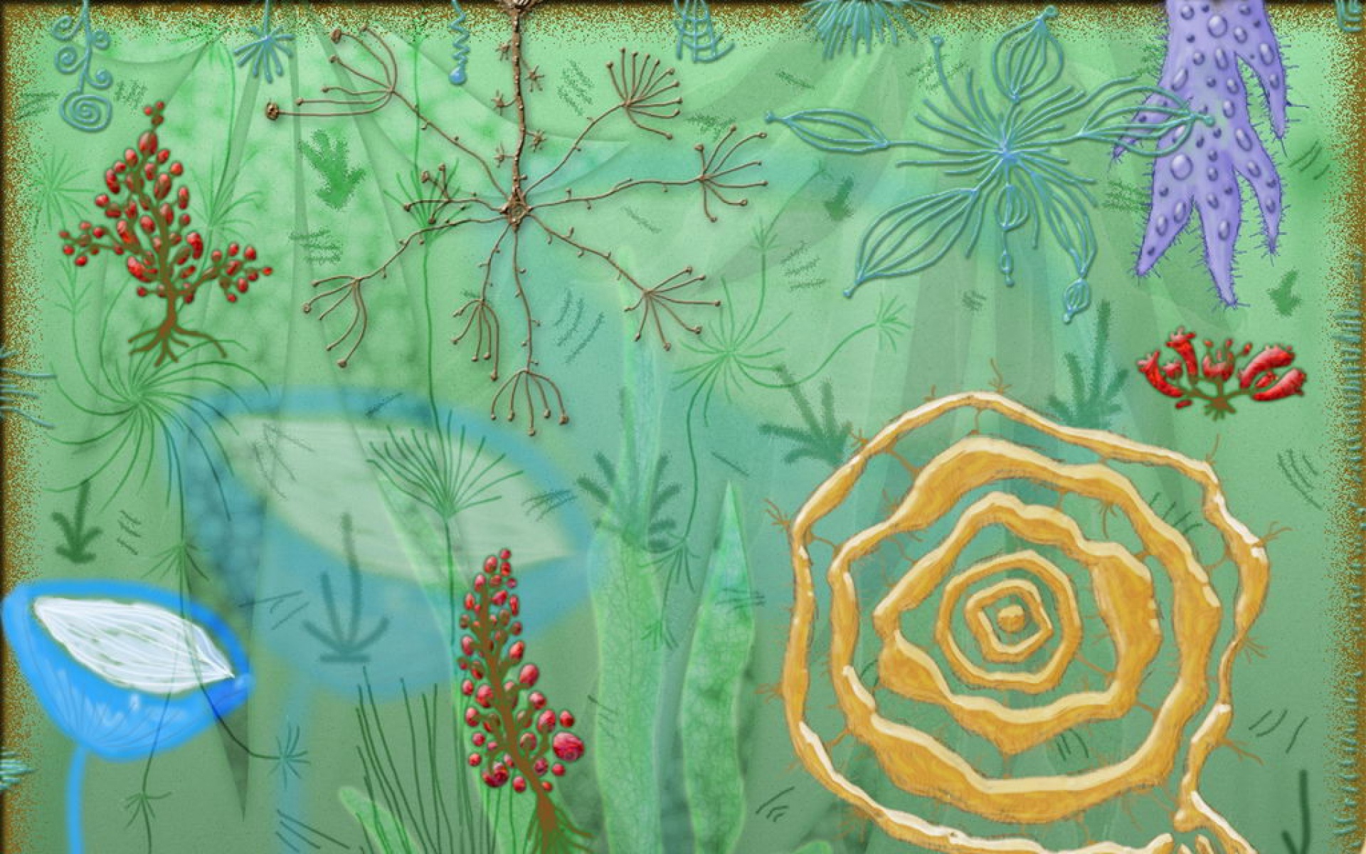 炫彩,手绘,插画,儿童桌面专用