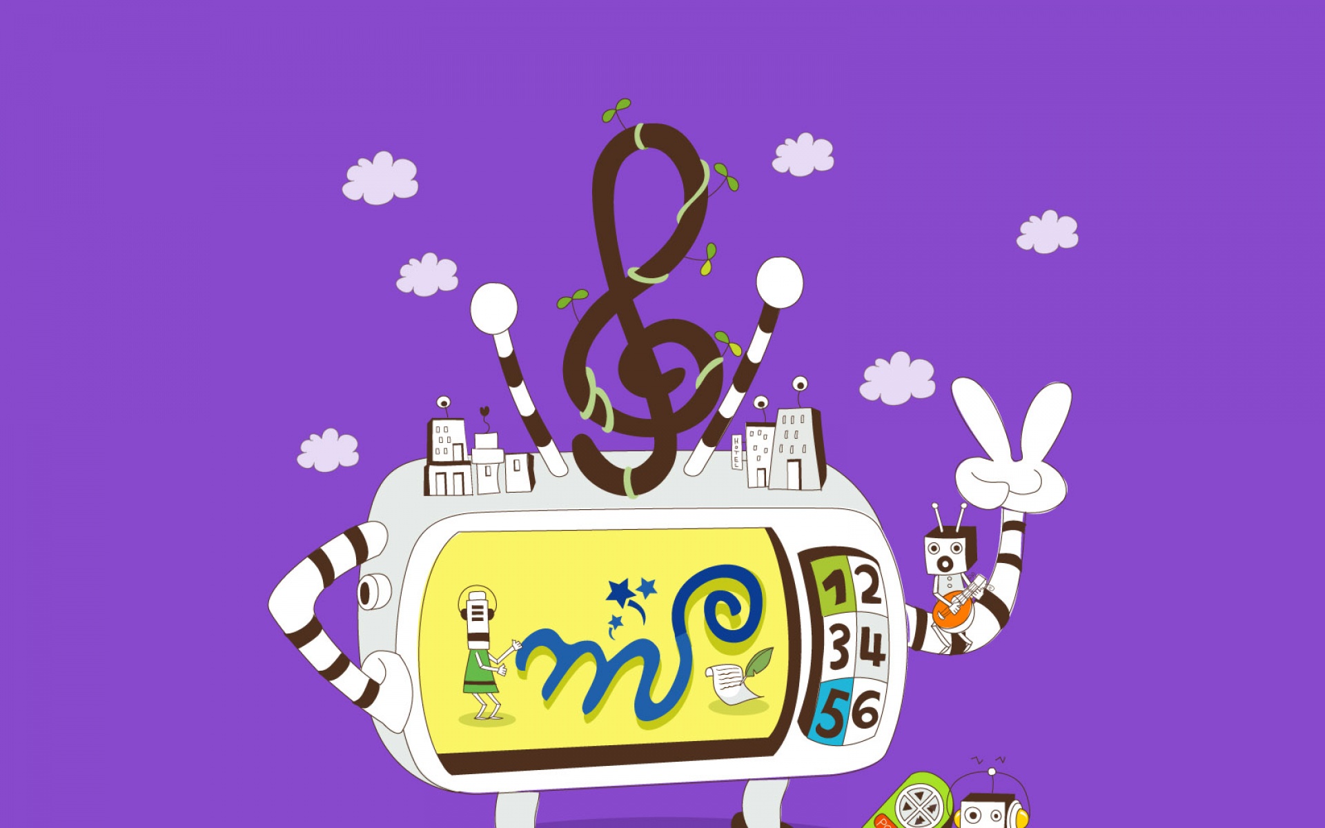 科技,联想,卡通,矢量,2012Y十一月05D,儿童桌面专用