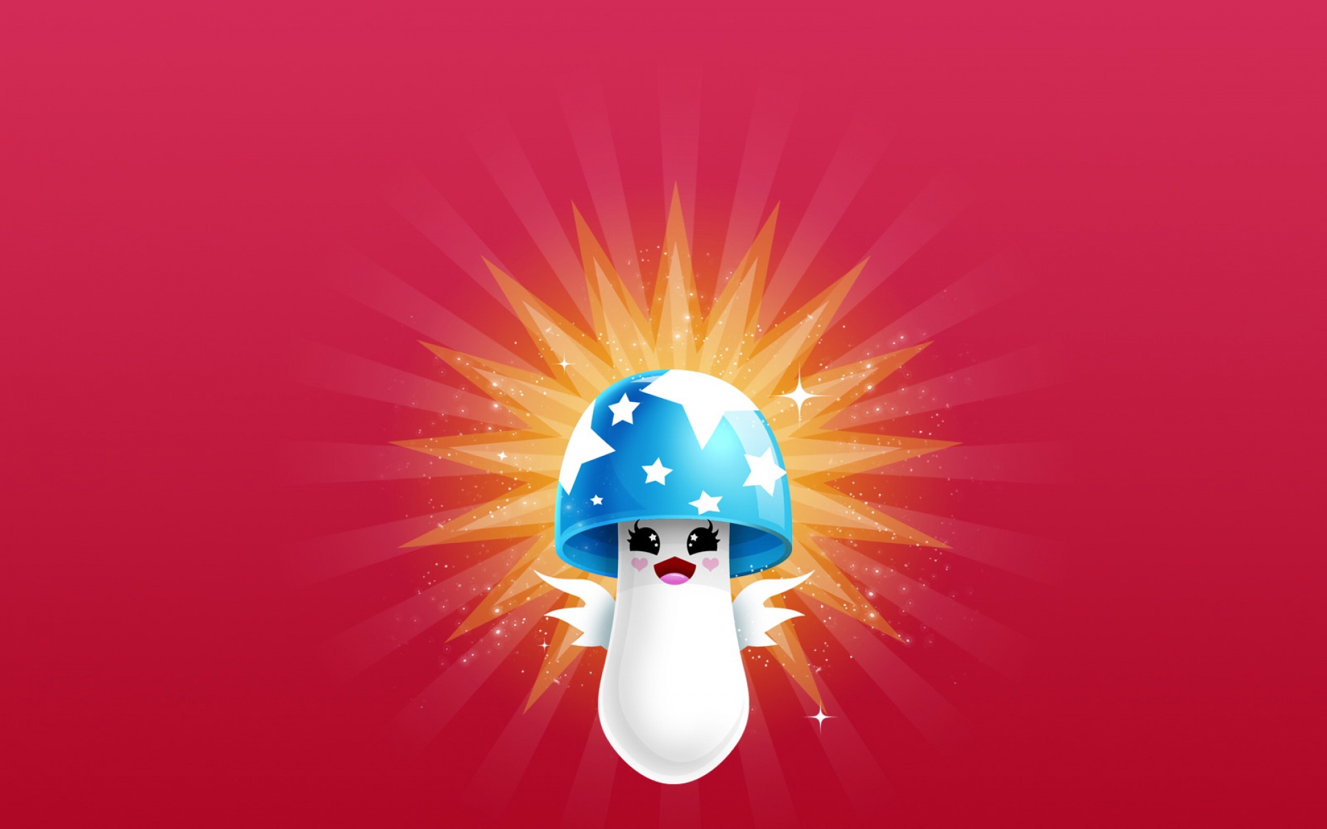 简约,手绘,红色,儿童桌面专用