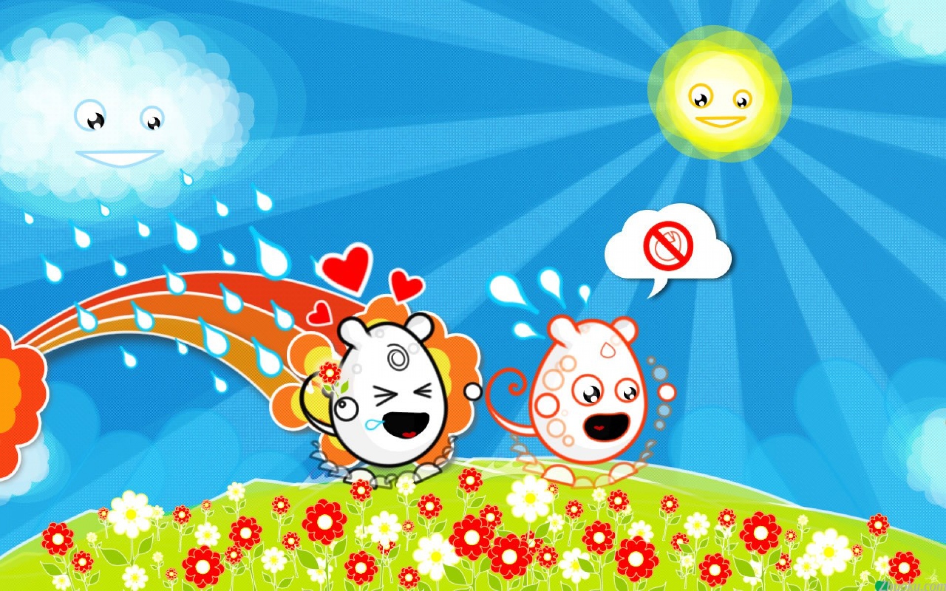 设计,炫彩,插画,儿童桌面专用