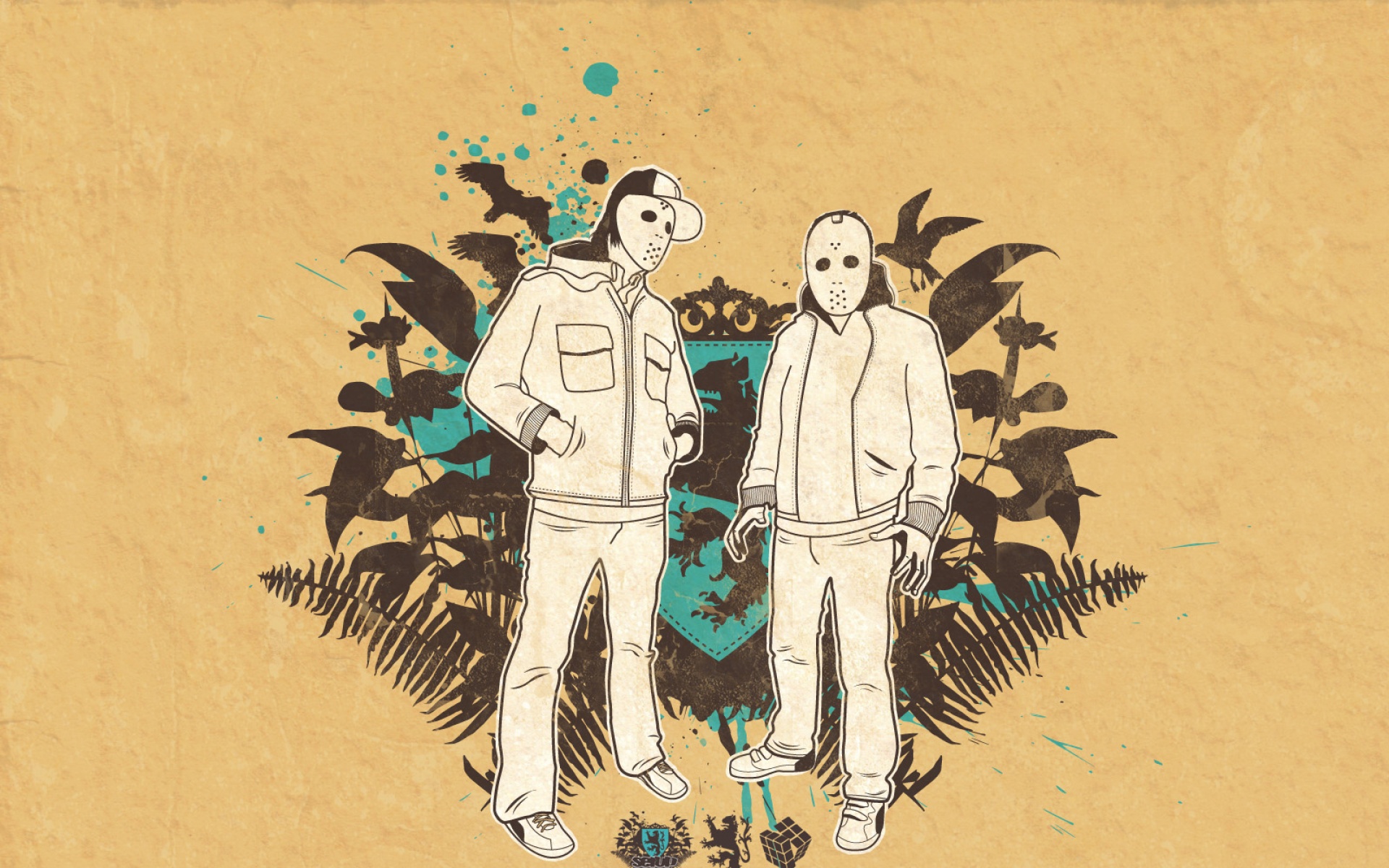 简约,插画,黄色