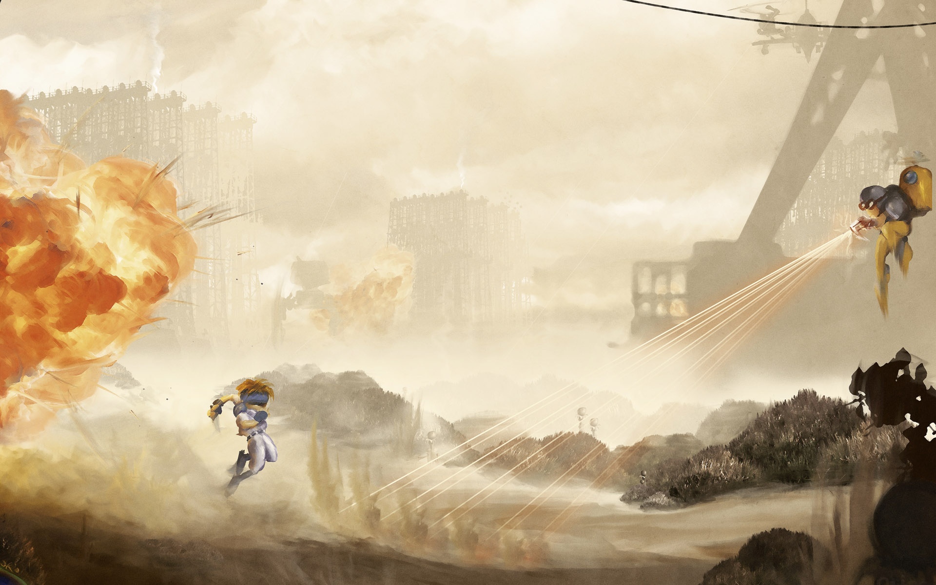 经典,怀旧,游戏,宽屏,手绘,油画,风格,2012Y十月31D