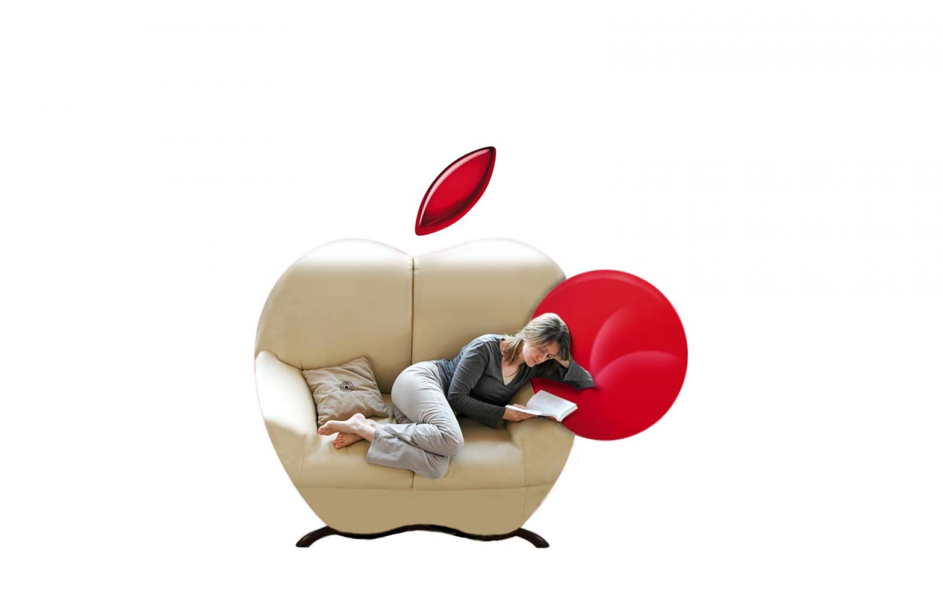 创意,品牌,苹果,白色