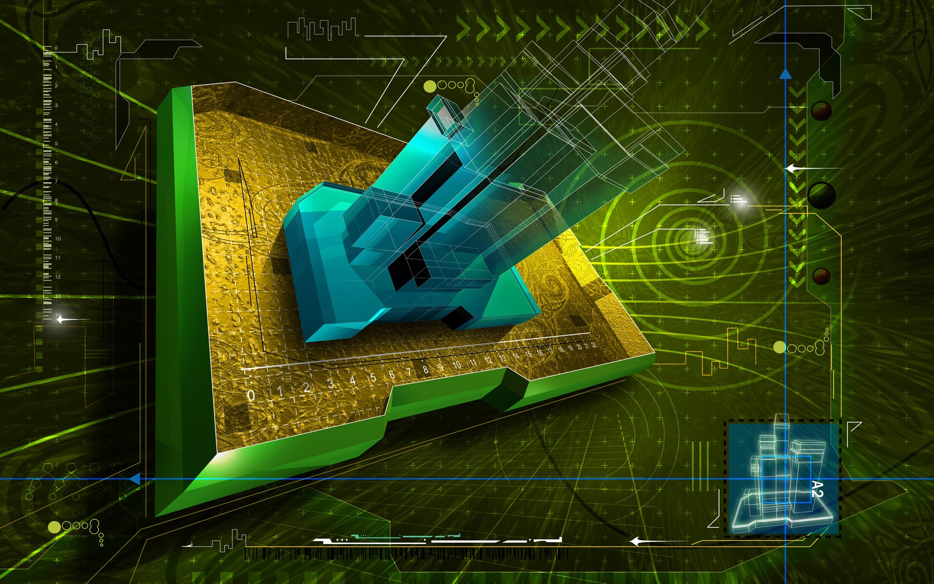 创意,科幻,立体,设计,宽屏,2012Y十一月03D,儿童桌面专用