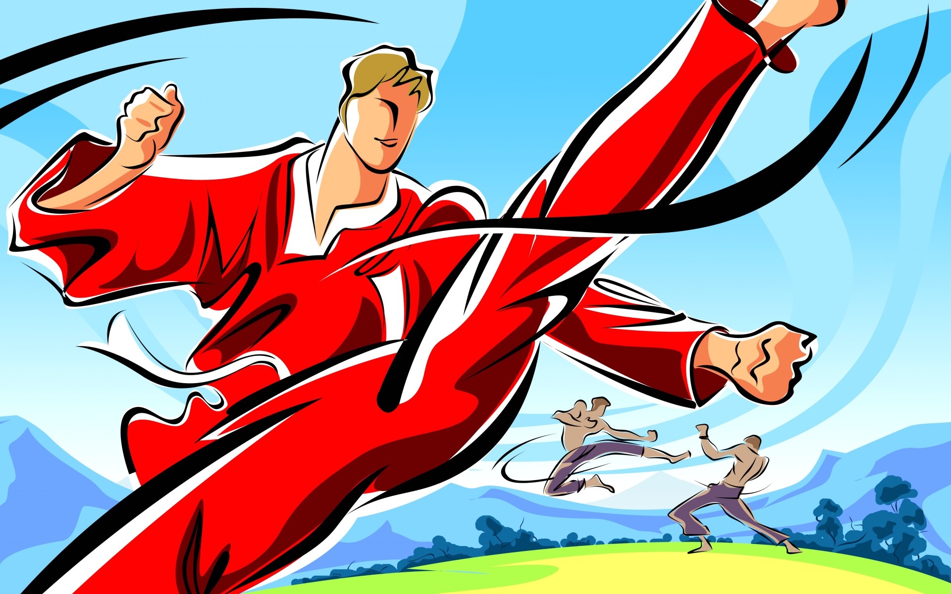 炫彩,手绘,插画,儿童桌面专用