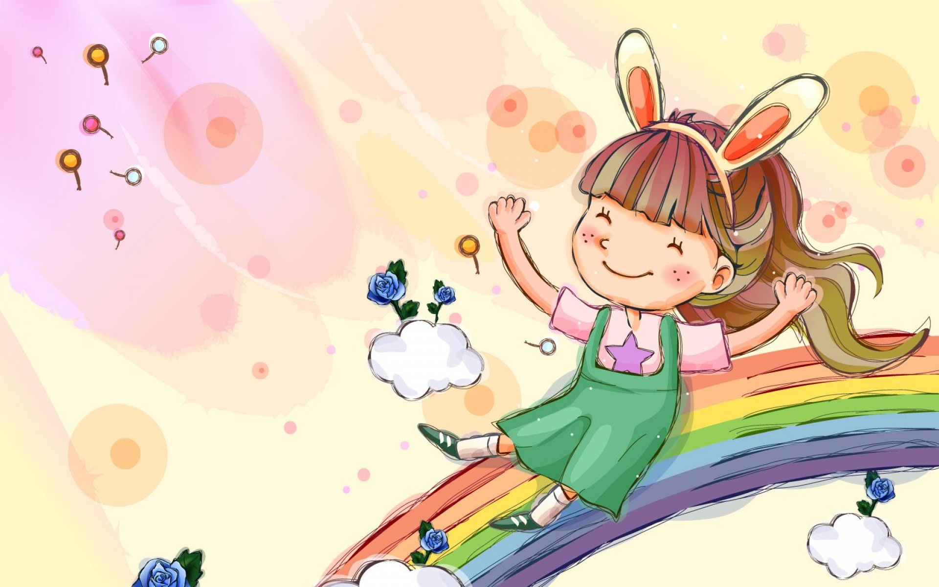 矢量,快乐,童年,卡通,可爱,2012Y十一月03D,儿童桌面专用