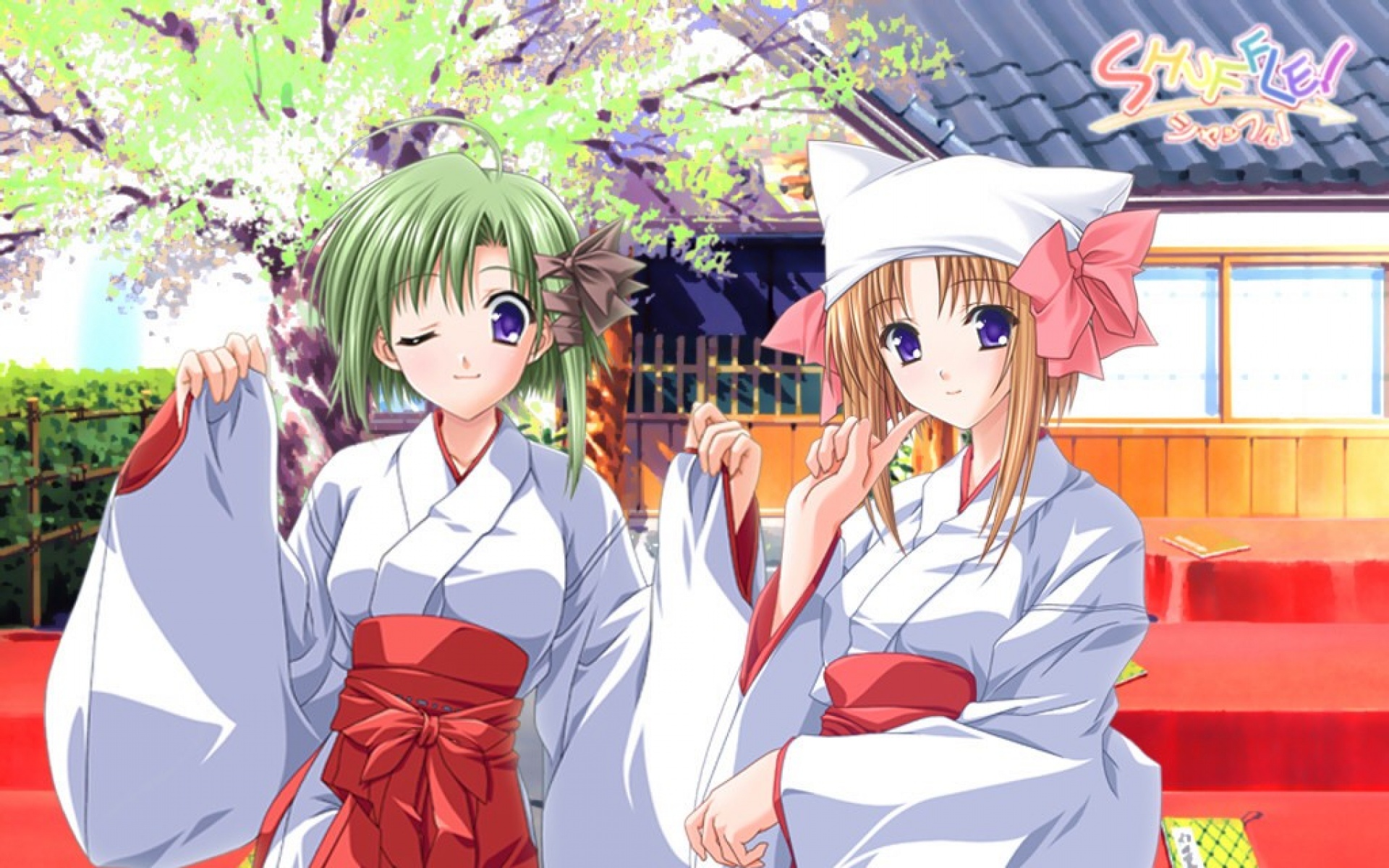 SHUFFLE,动漫美女,插画,2012Y十一月21D,儿童桌面专用