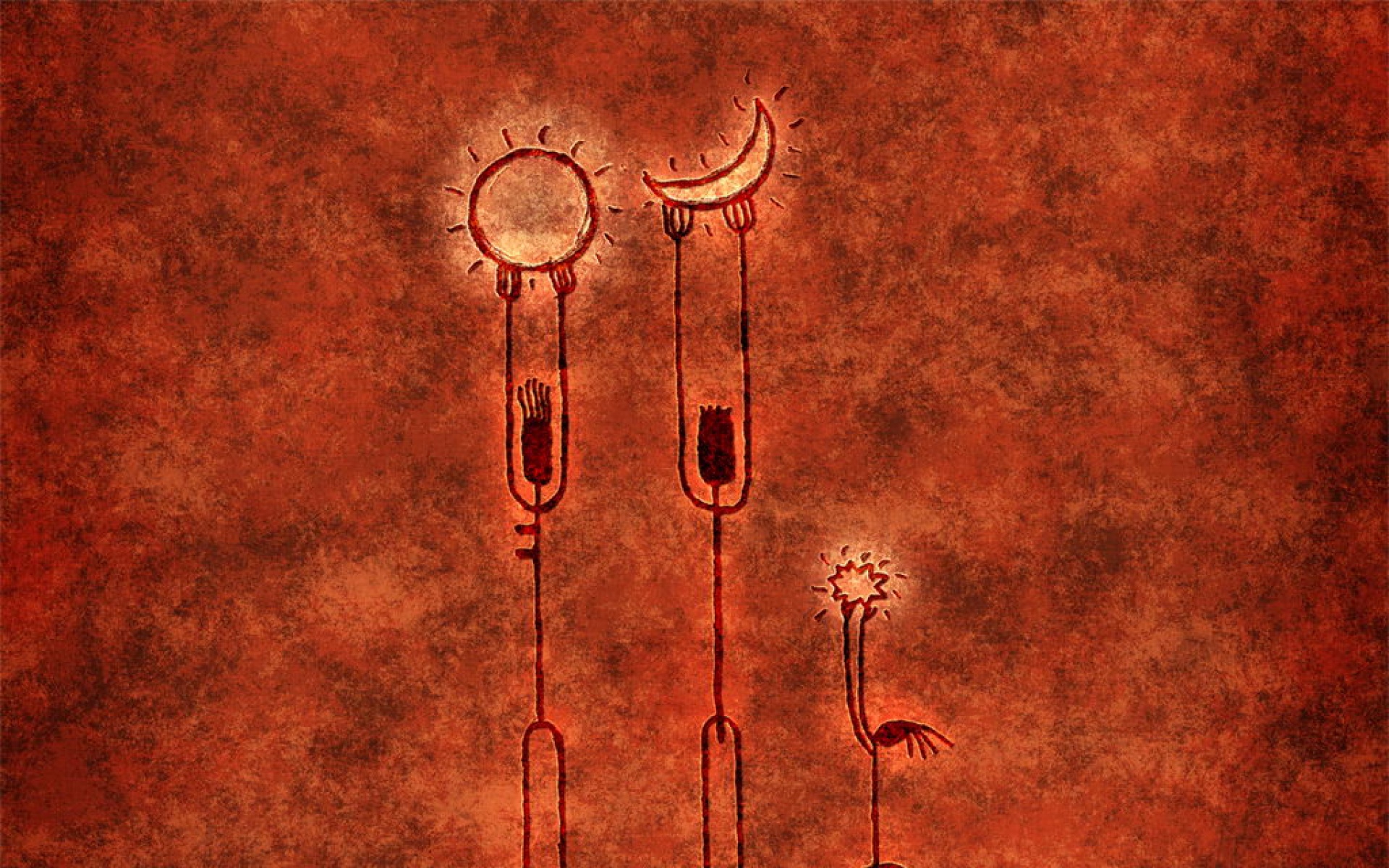 设计,手绘,插画,红色,儿童桌面专用