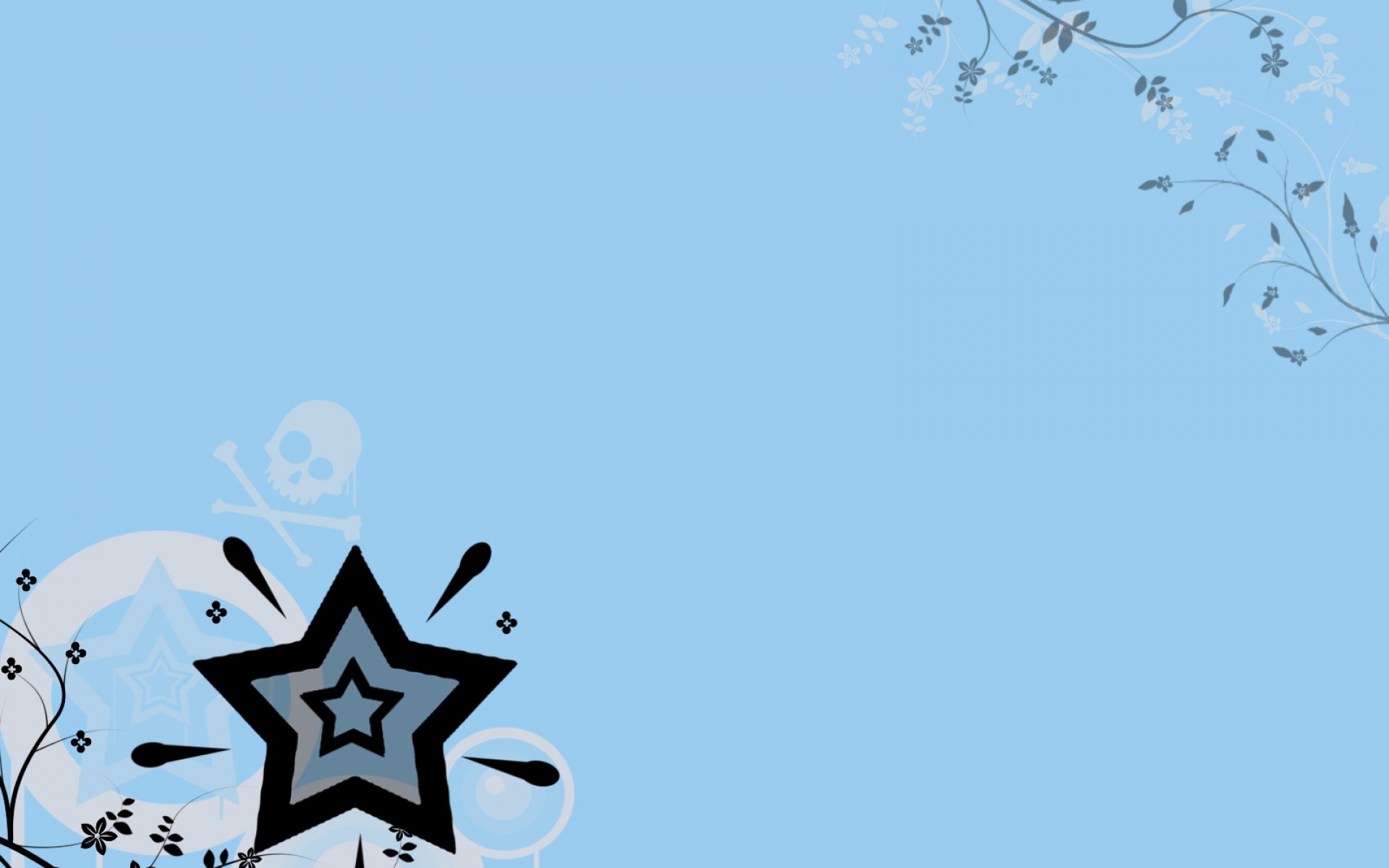 简约,蓝色,儿童桌面专用