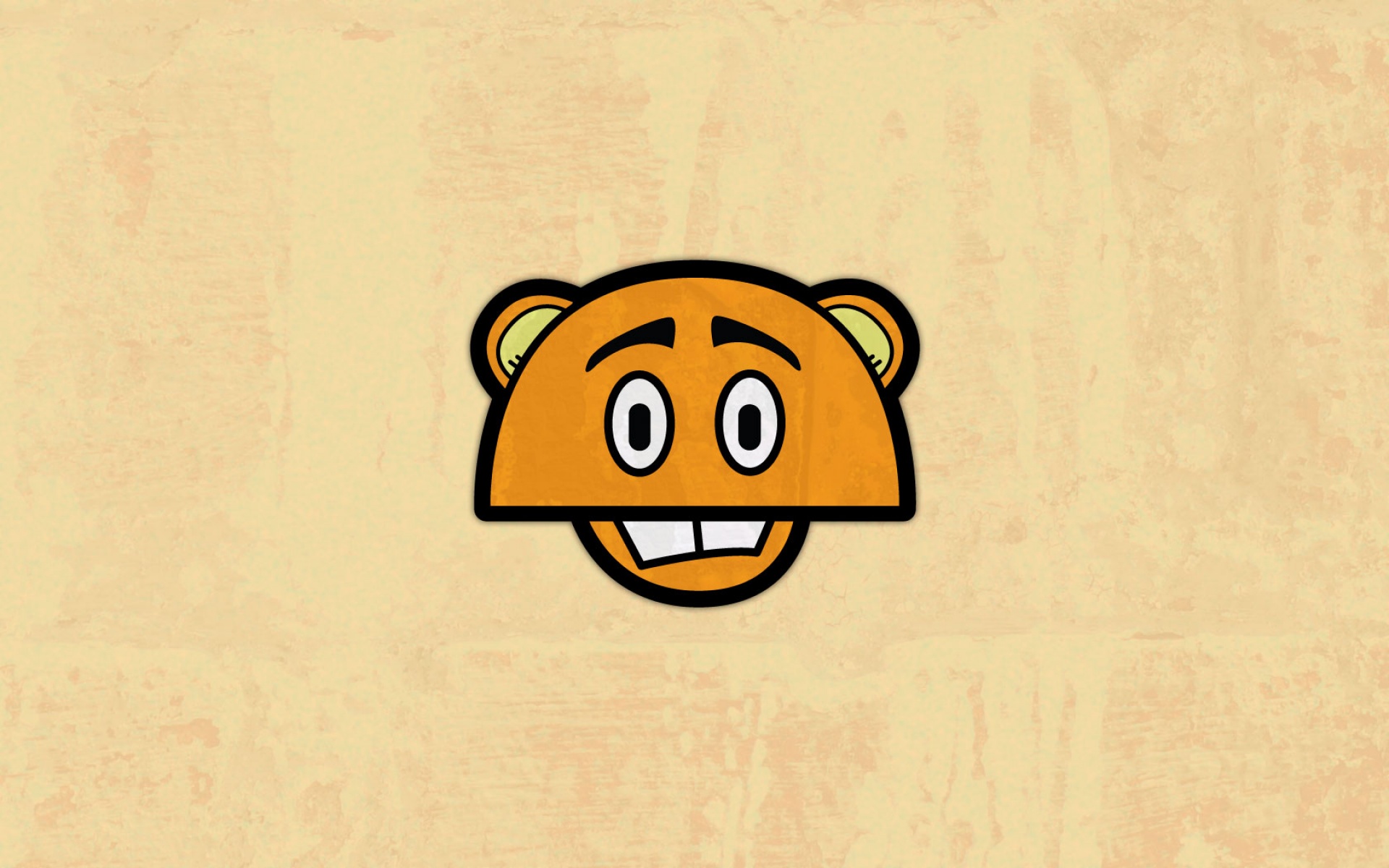 简约,手绘,插画,黄色,儿童桌面专用