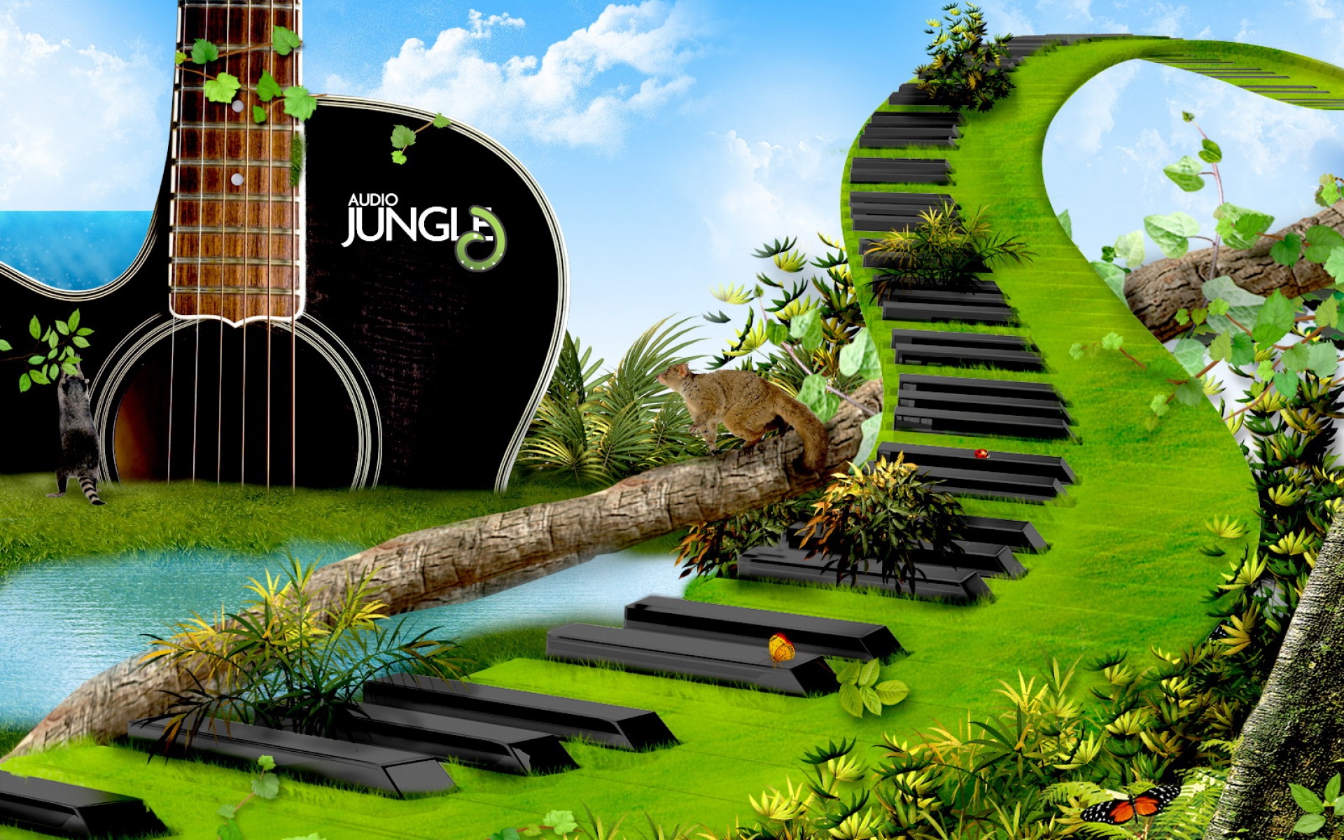 音乐,丛林,设计,高清,2012Y十一月05D,创意,儿童桌面专用