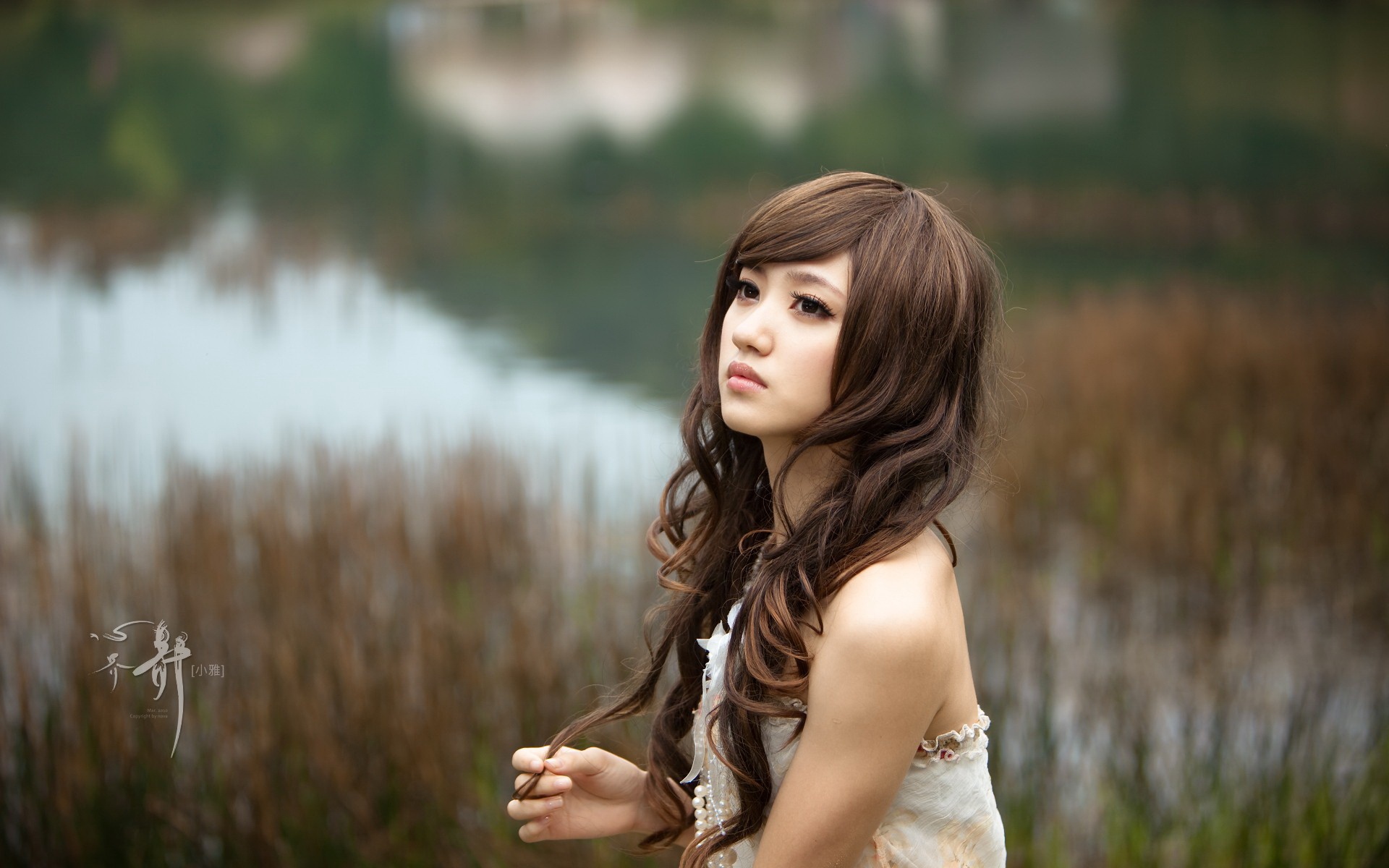 湖心,心静界,小雅,美女,模特,意境,摄影,宽屏,2012Y十月31D