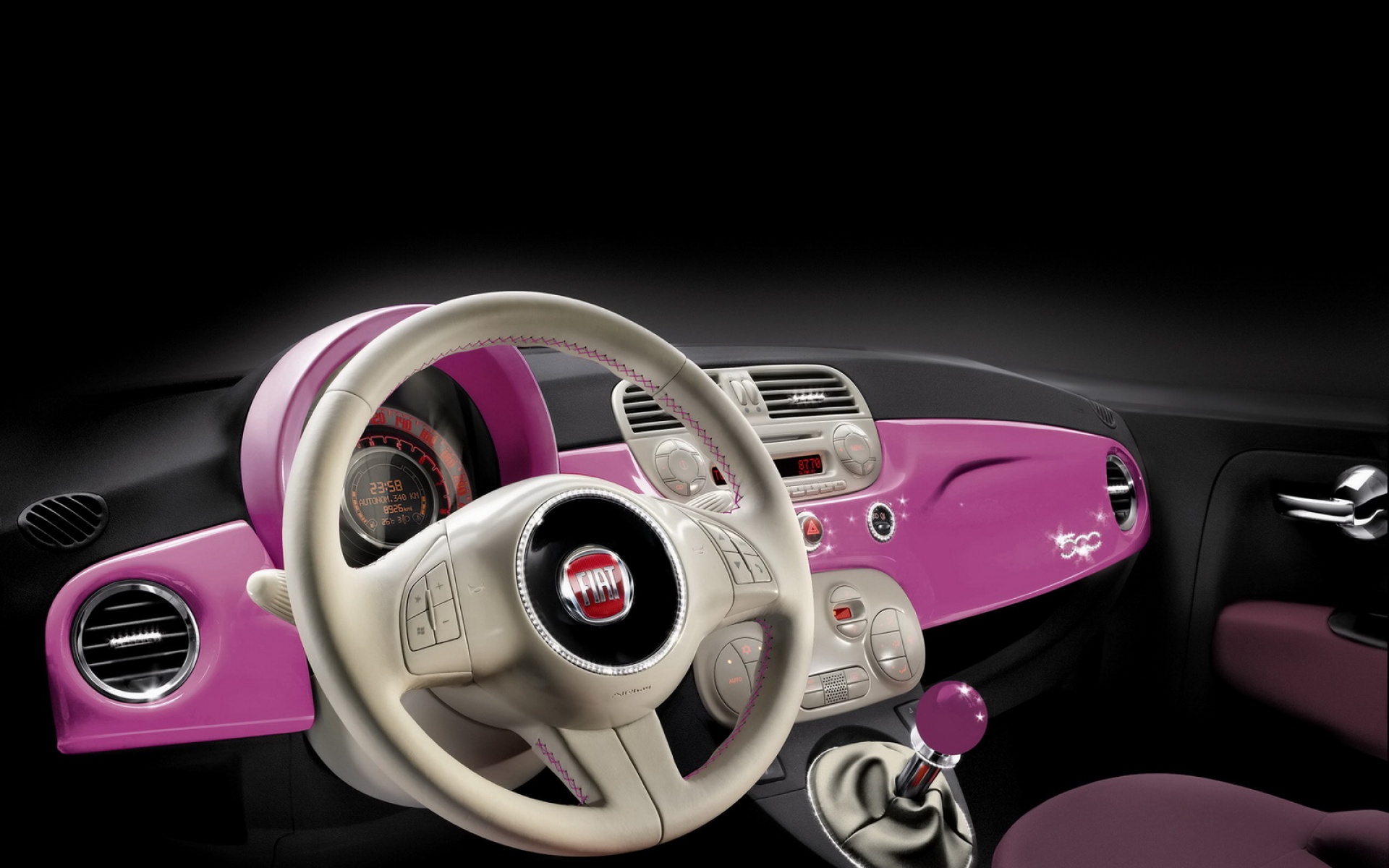 菲亚特,Fiat,Barbie,芭比娃娃,汽车,2012Y十一月04D,儿童桌面专用