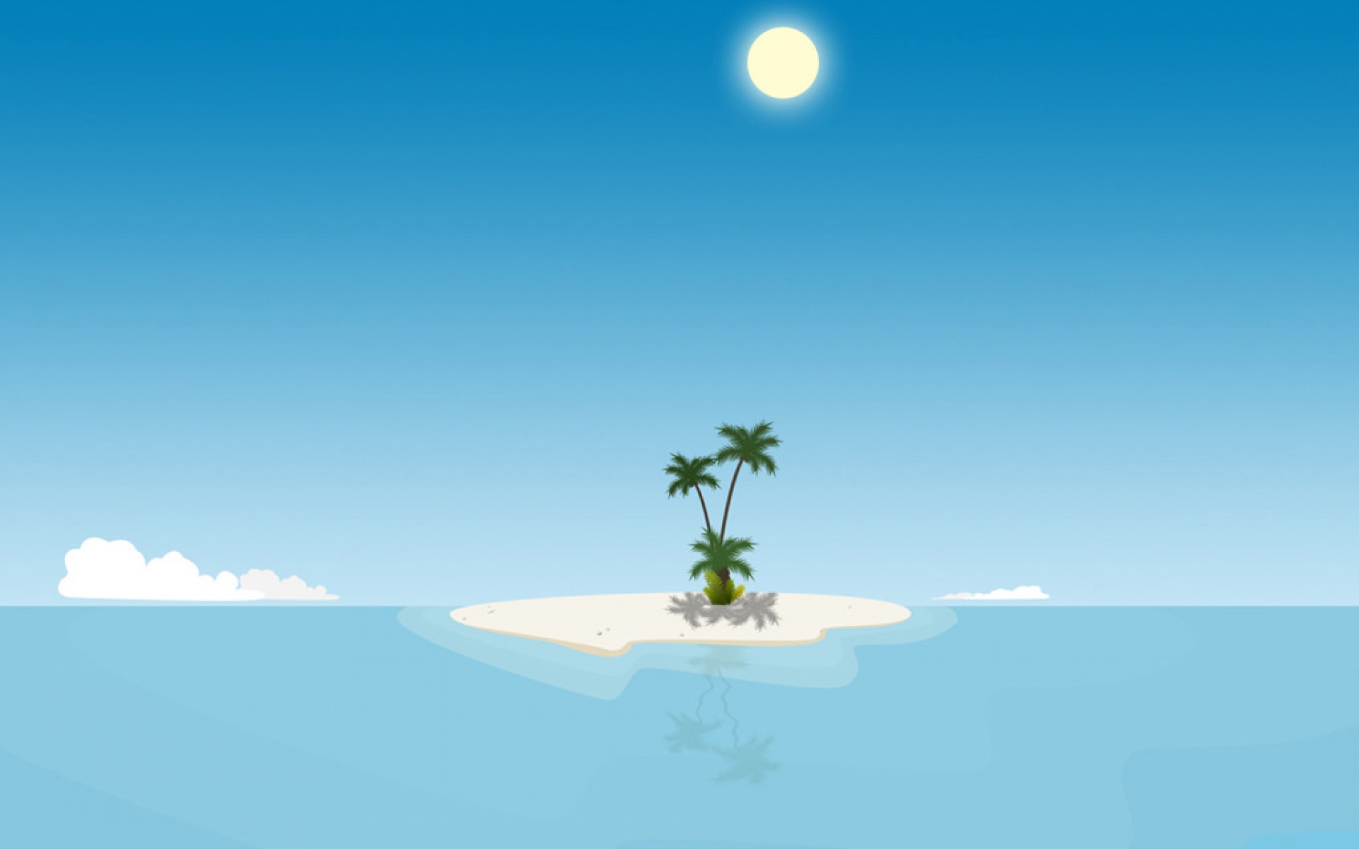 简约,蓝色,儿童桌面专用