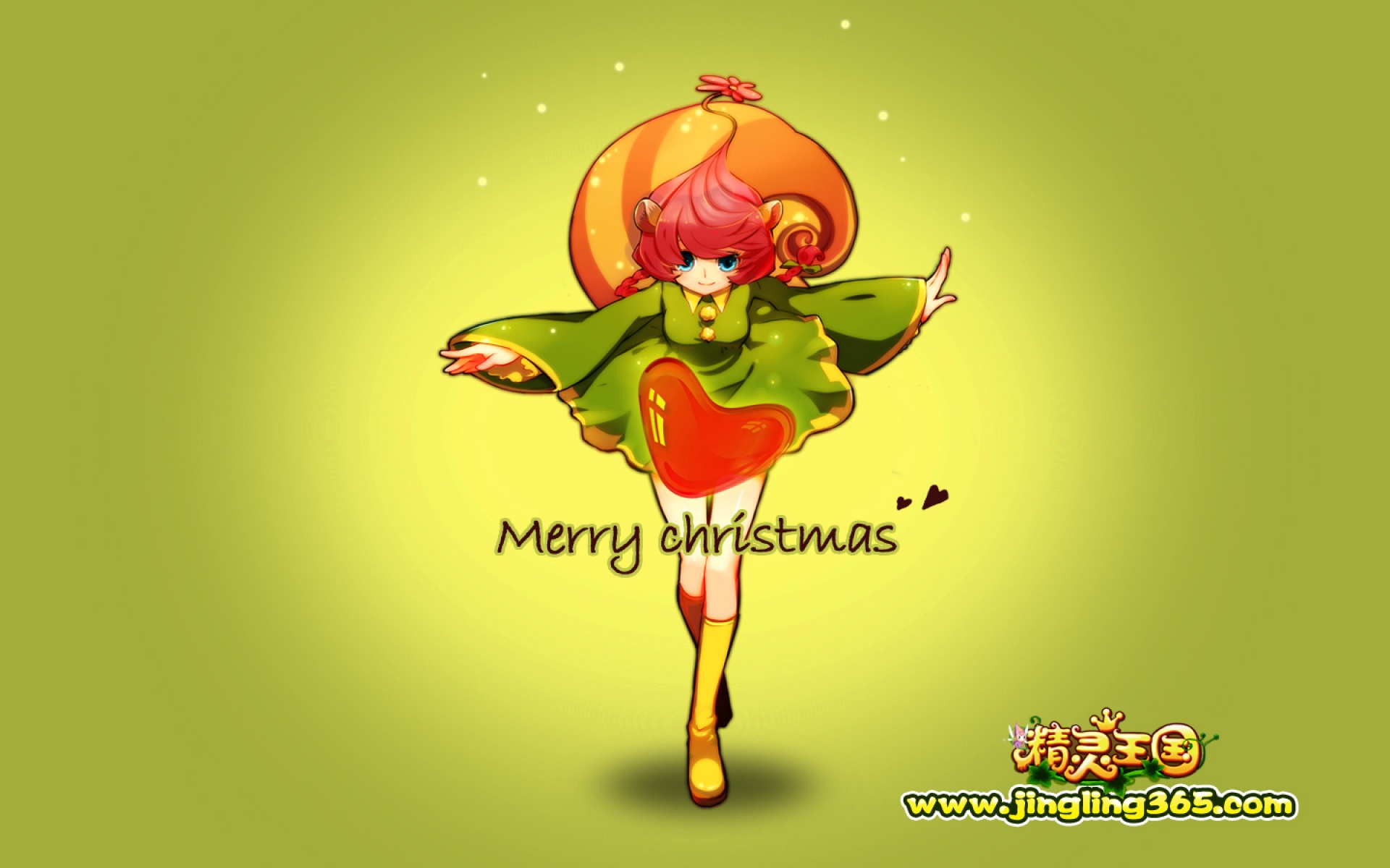 精灵王国,圣诞,女孩,宽屏,2012Y十月31D,儿童桌面专用