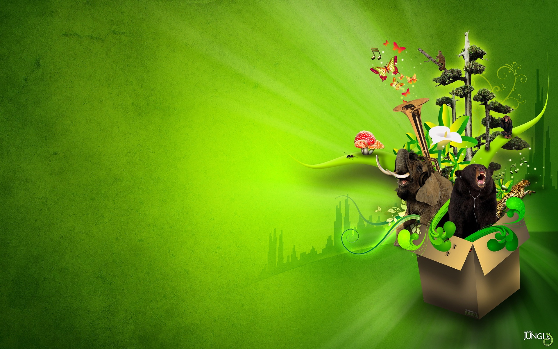 音乐,丛林,设计,高清,2012Y十一月04D,儿童桌面专用