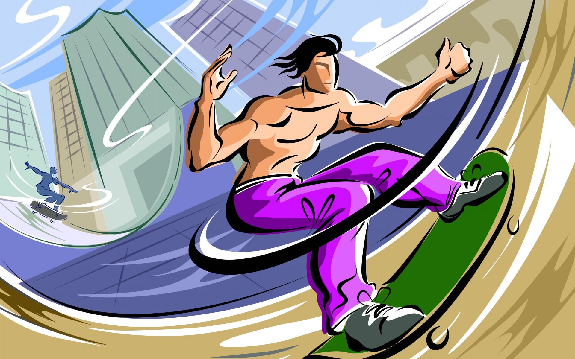 炫彩,手绘,插画,儿童桌面专用