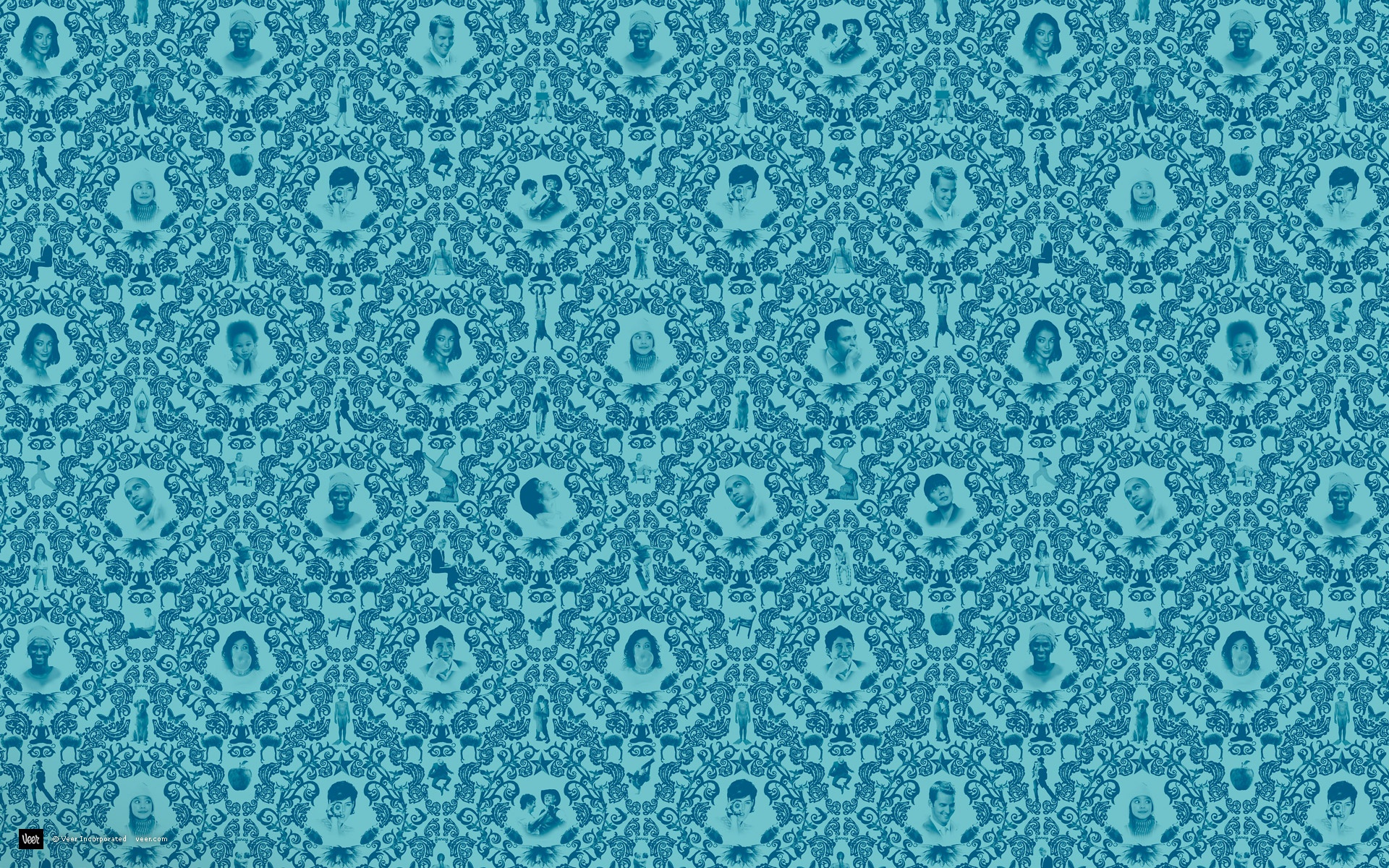 设计,插画,蓝色,儿童桌面专用