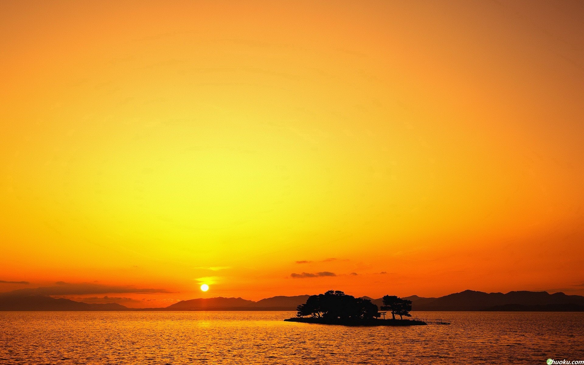 风景,落日余晖,2012Y十一月04D,儿童桌面专用