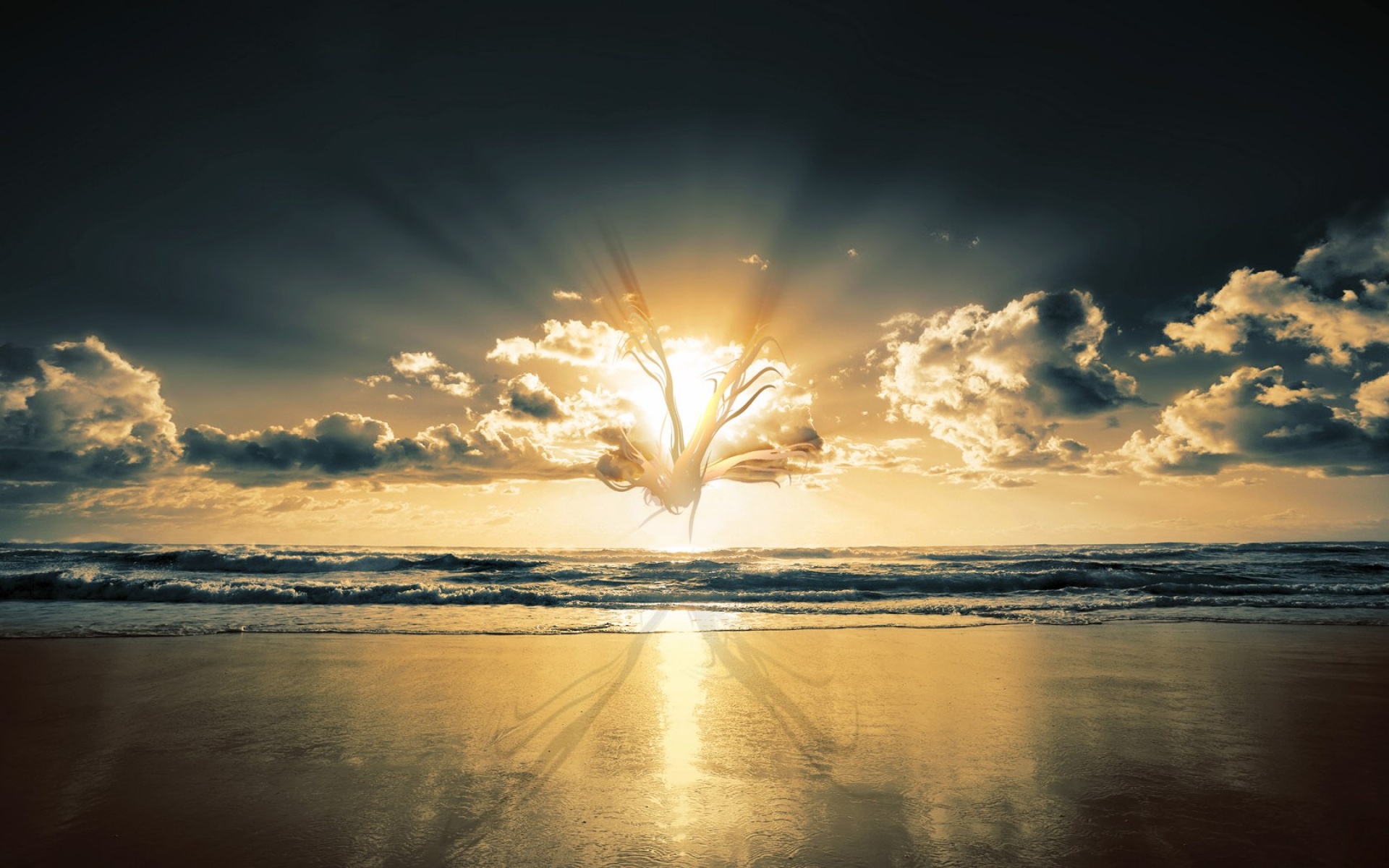 风景,落日余晖,2012Y十一月05D,儿童桌面专用