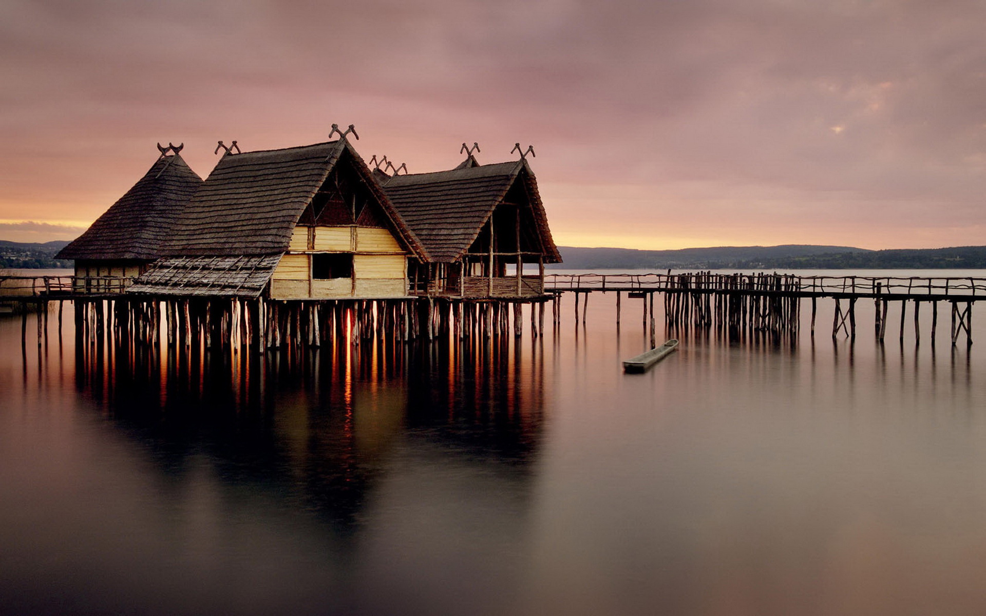 风景,落日余晖,儿童桌面专用