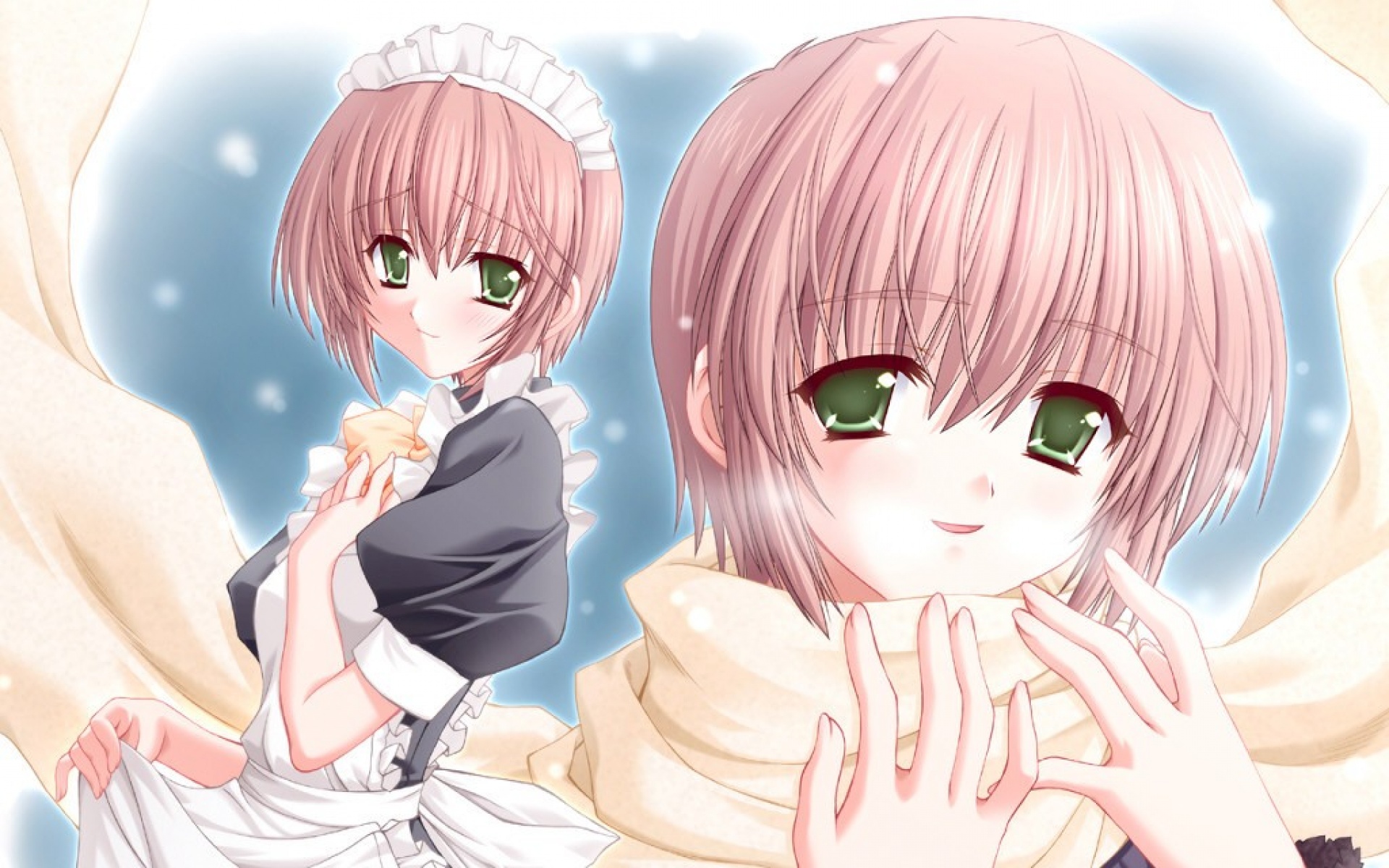 七彩的素描,插画,动漫美女,2012Y十一月21D,儿童桌面专用