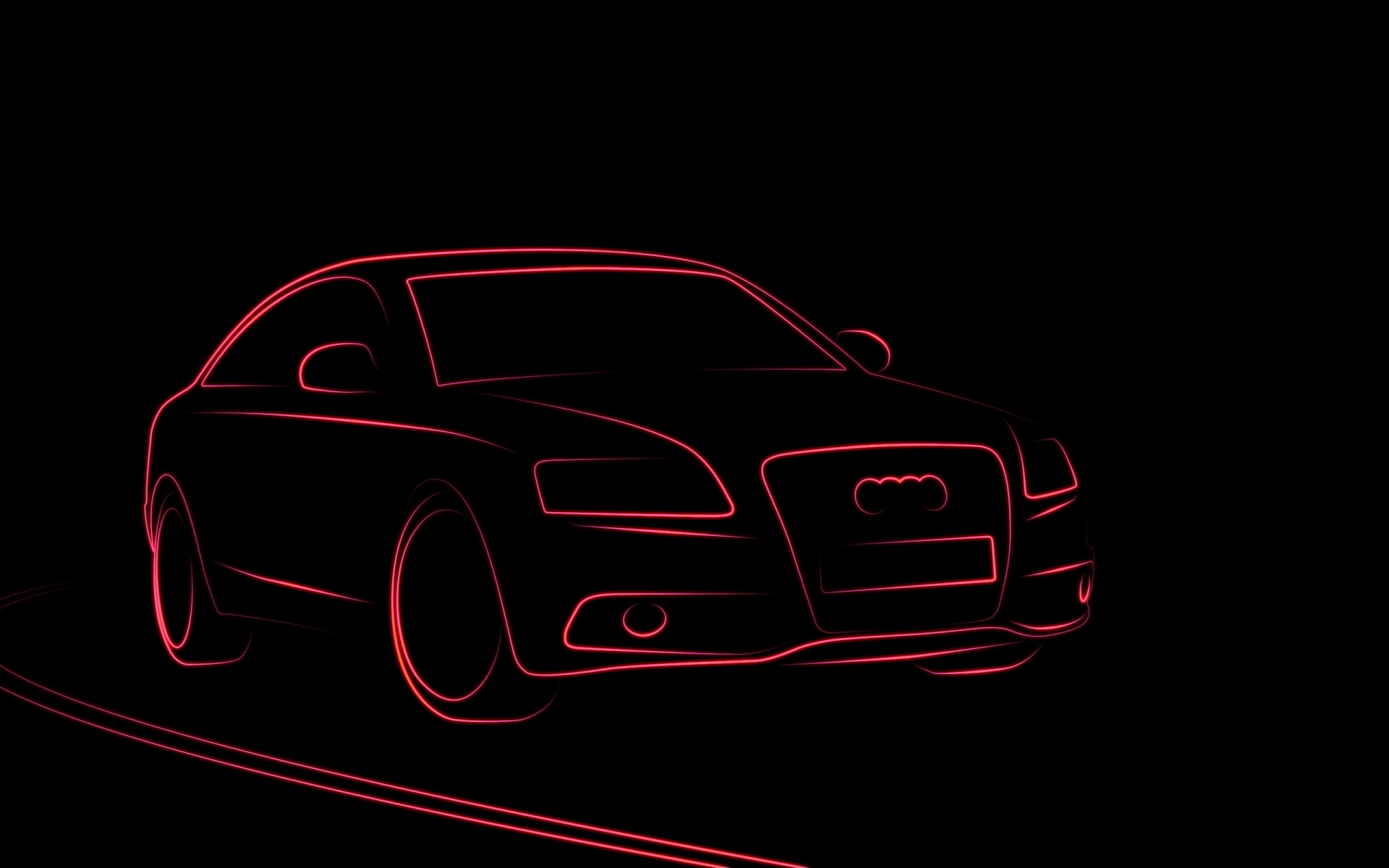 简约,设计,宝马,GTR,奥迪,汽车,黑色,线条,宽屏,2012Y十月30D,创意,儿童桌面专用