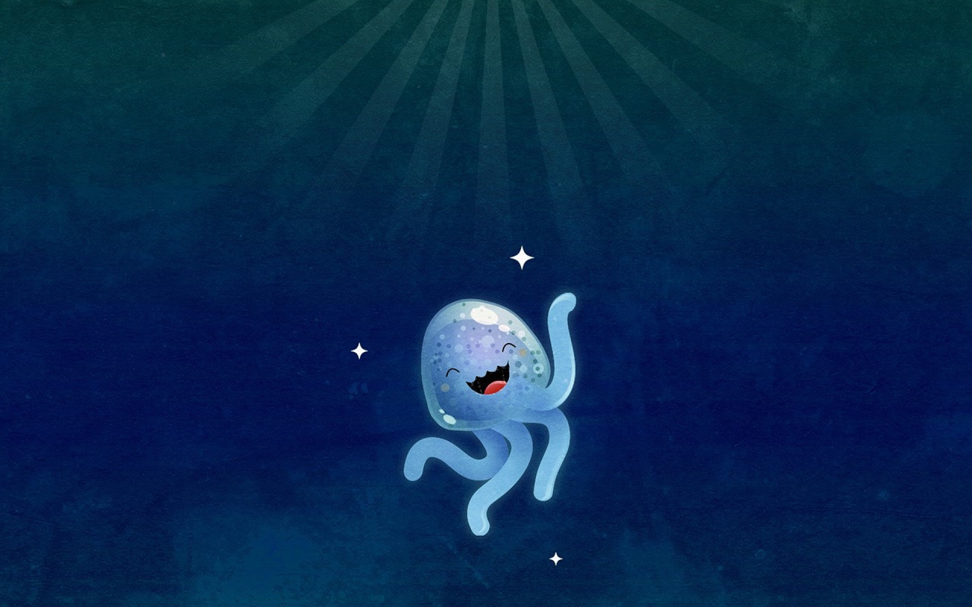 设计,简约,插画,蓝色,儿童桌面专用