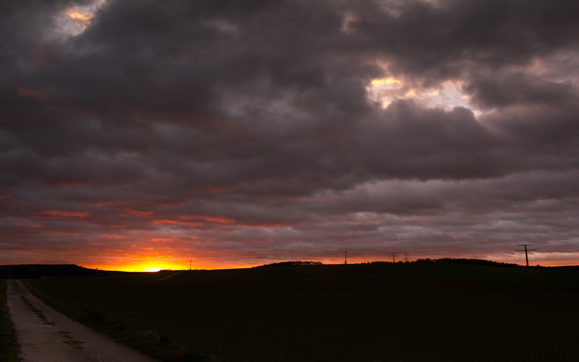 风景,落日余晖,2012Y十月31D,儿童桌面专用