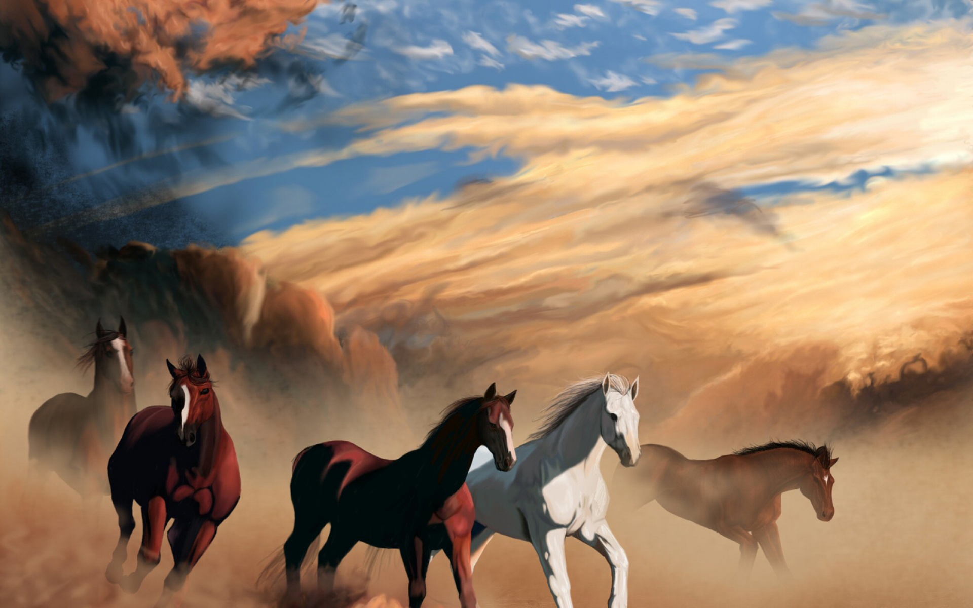 野生动物,马,儿童桌面专用