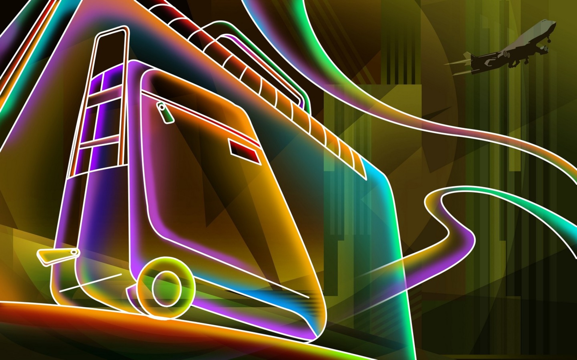 霓虹灯,眩光,线条,描绘,设计,个性,2012Y十一月04D,创意,儿童桌面专用