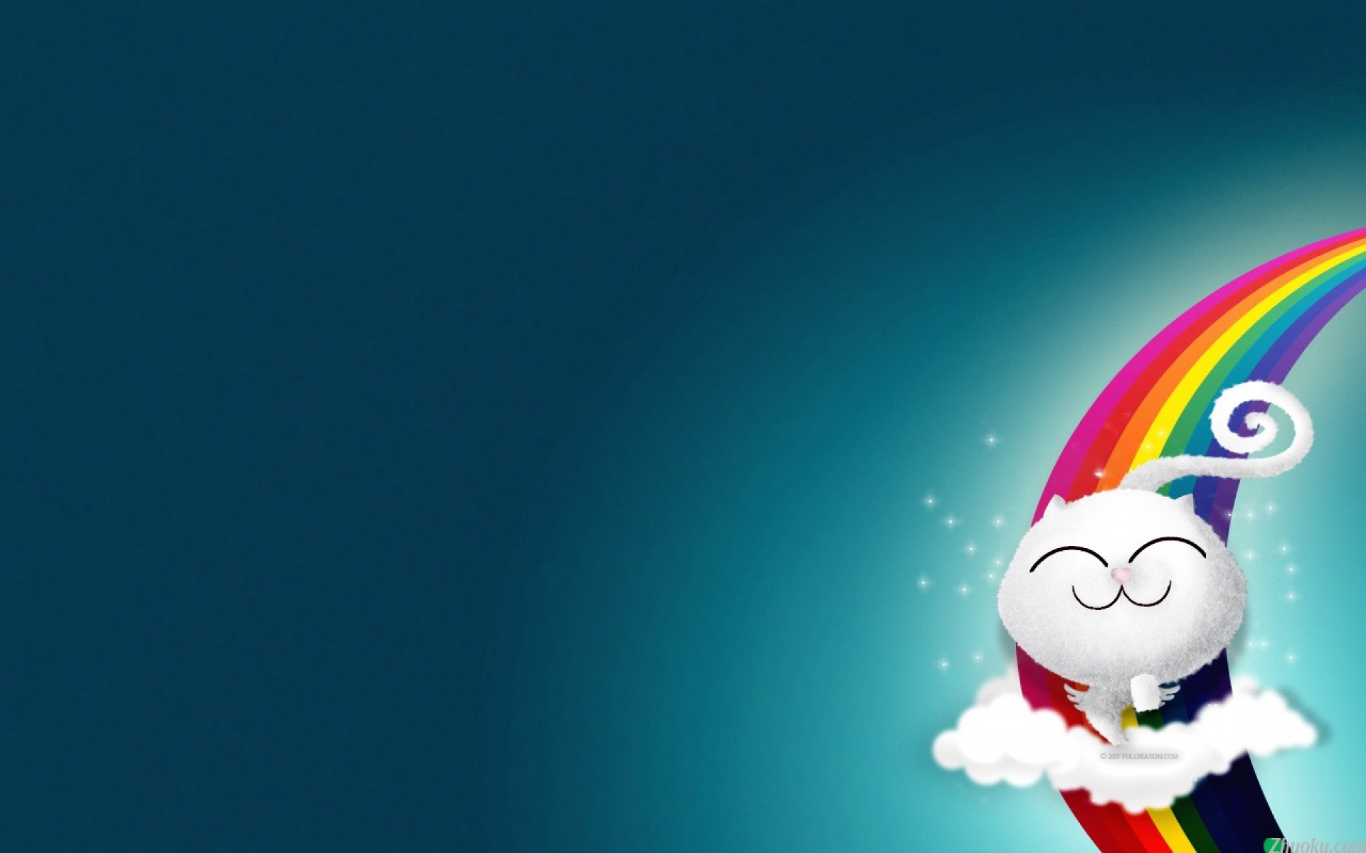 简约,手绘,蓝色,儿童桌面专用