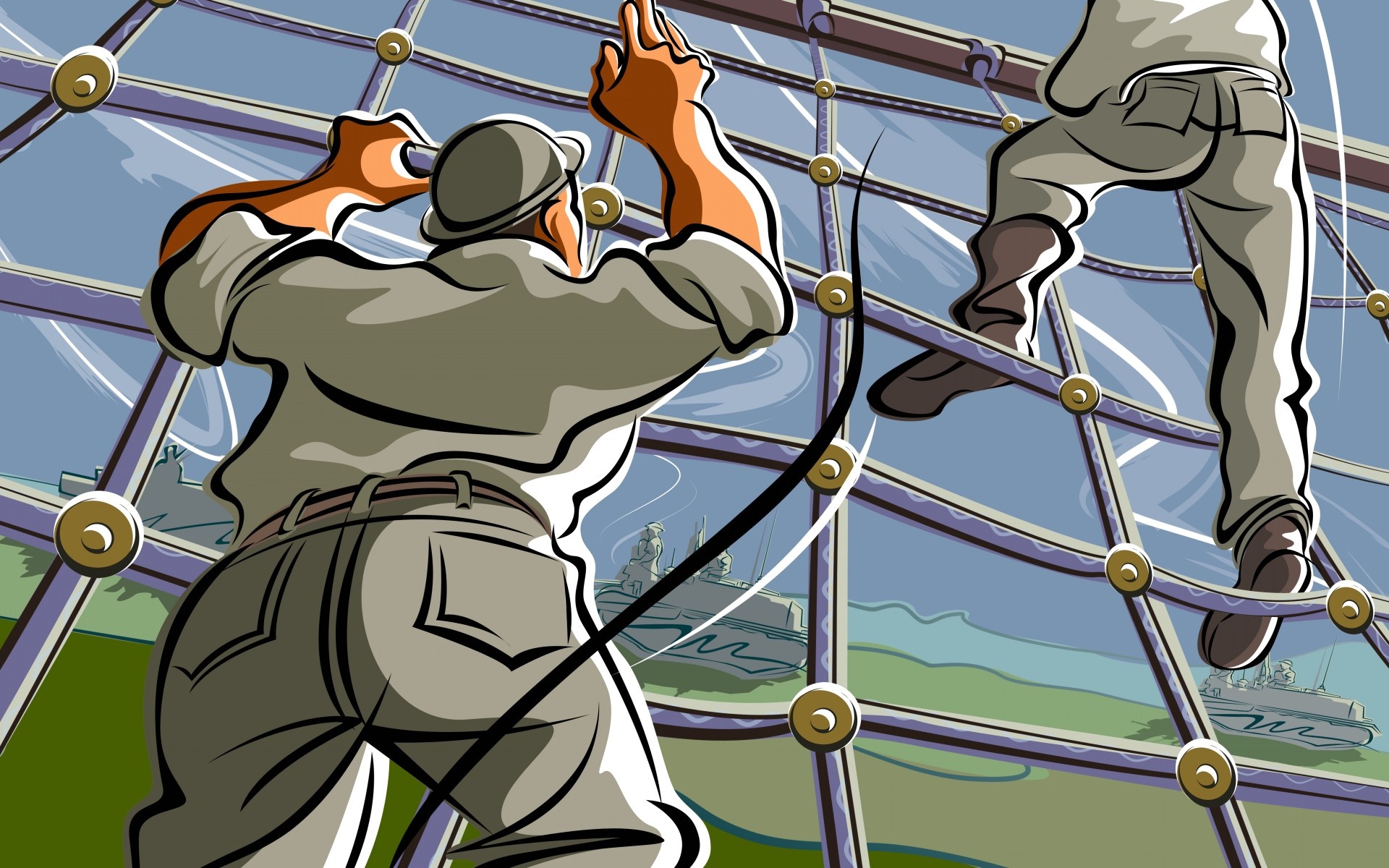 炫彩,手绘,插画,儿童桌面专用