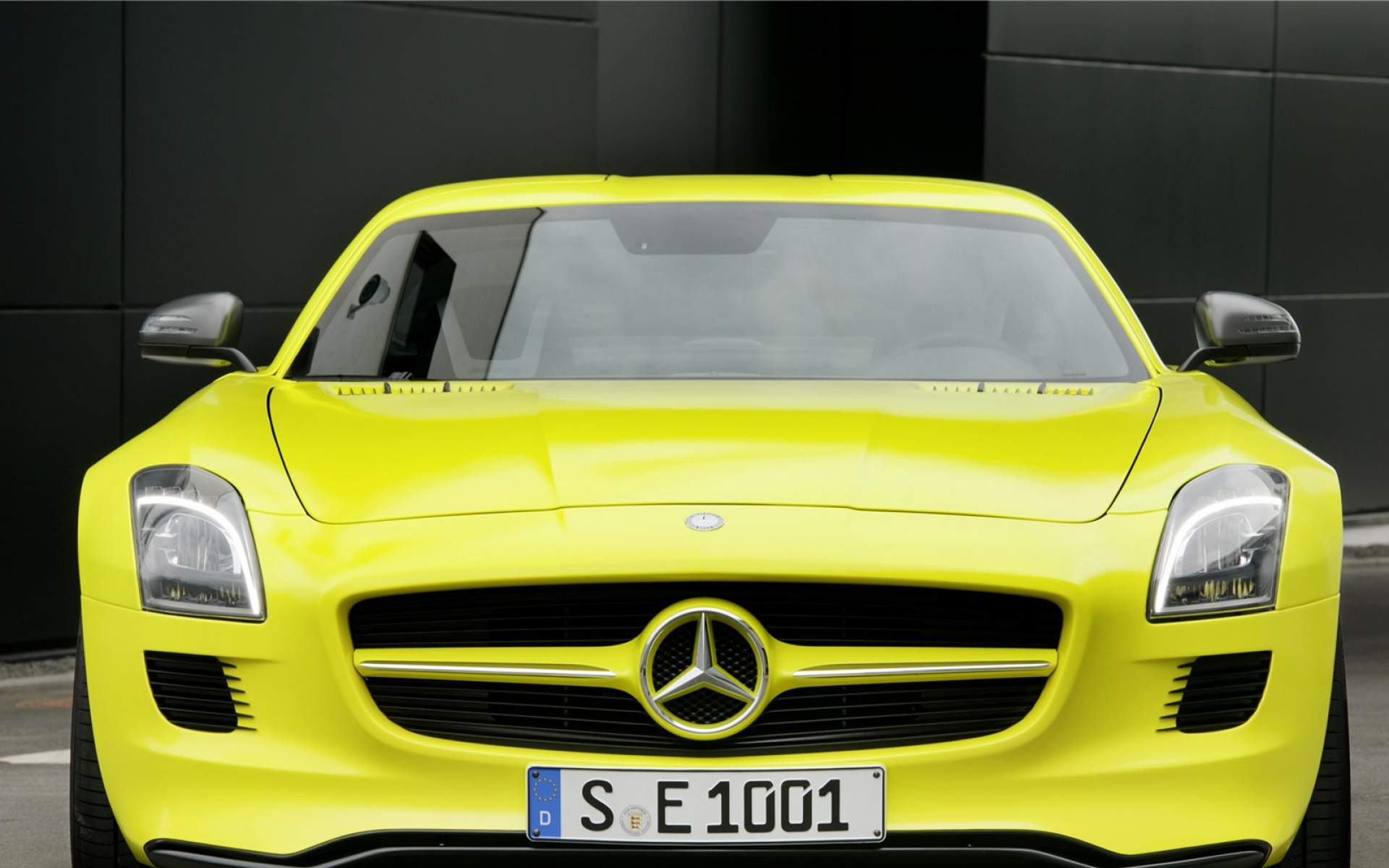 Mercedes,Benz,奔驰,纯电力,超跑,跑车,汽车,黄色,2012Y十月31D,儿童桌面专用