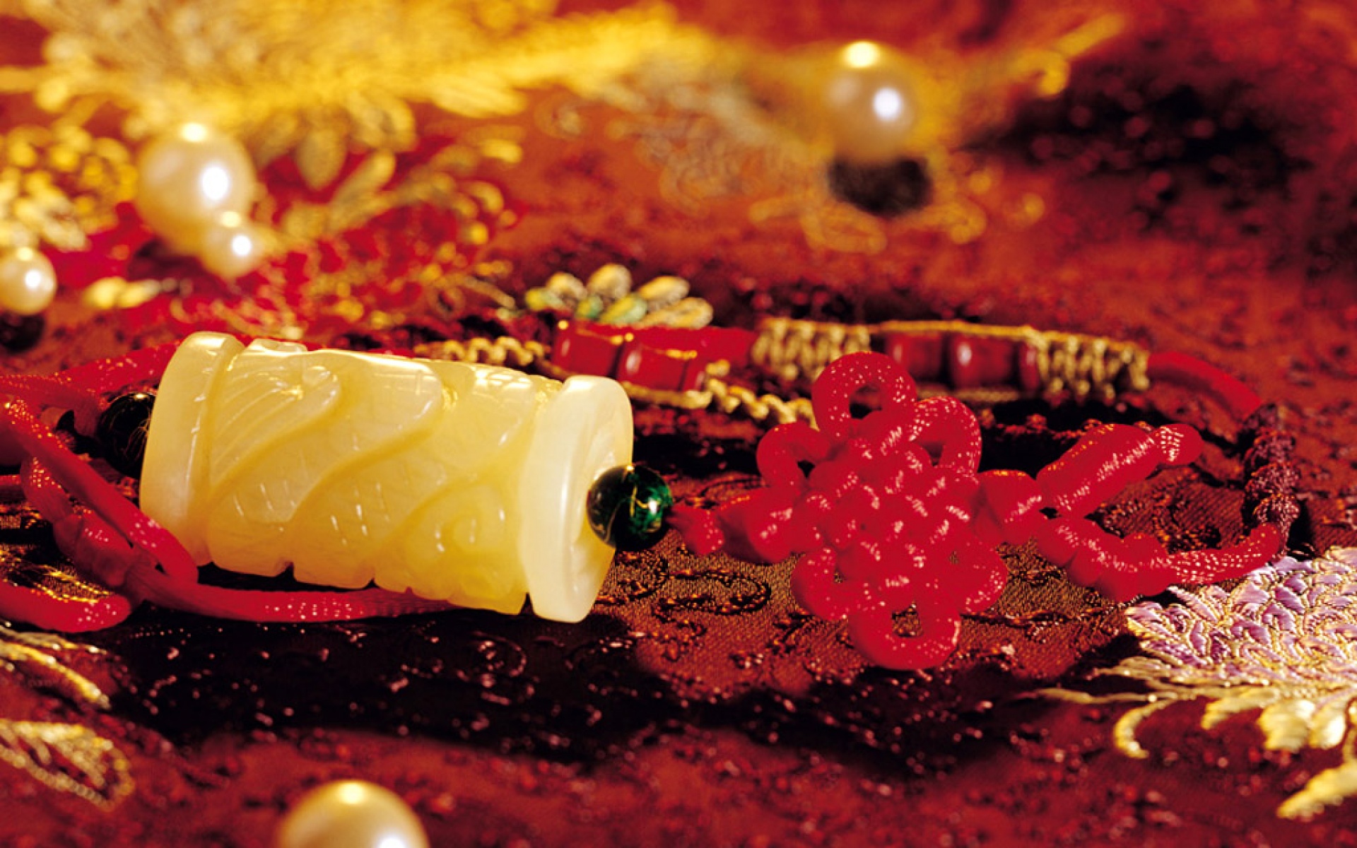 中国结,炫彩,红色,儿童桌面专用