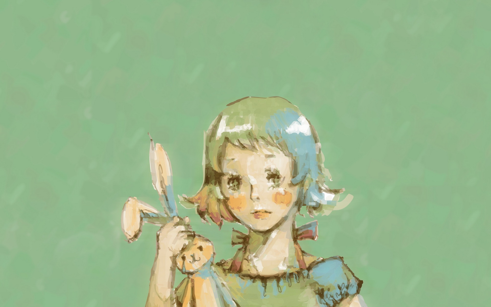 小清新,护眼壁纸,手绘,儿童桌面专用