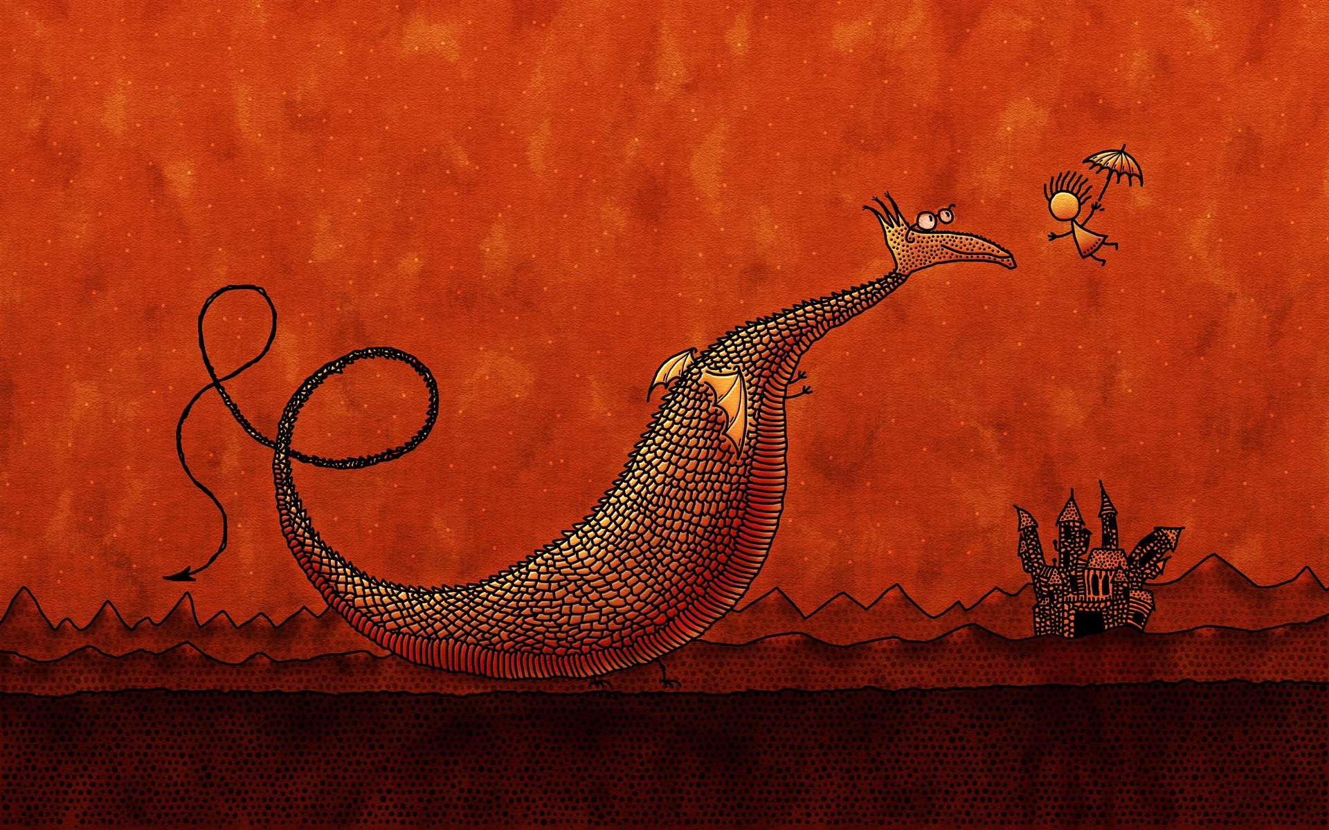 手绘,红色,儿童桌面专用