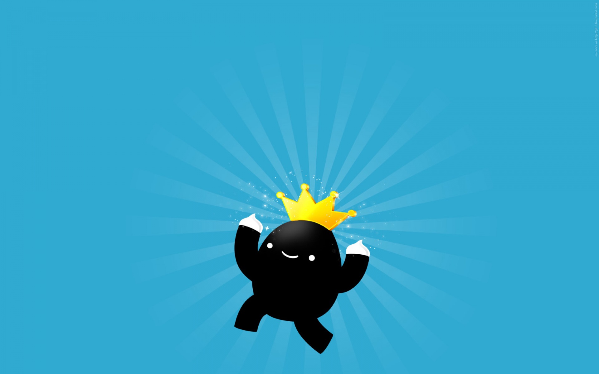 简约,蓝色,插画,儿童桌面专用