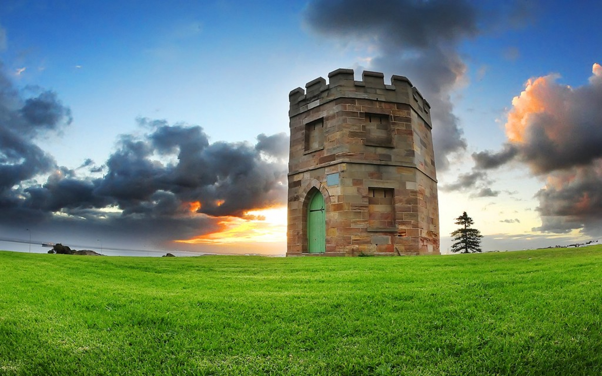 风景,落日余晖,2012Y十一月04D,儿童桌面专用