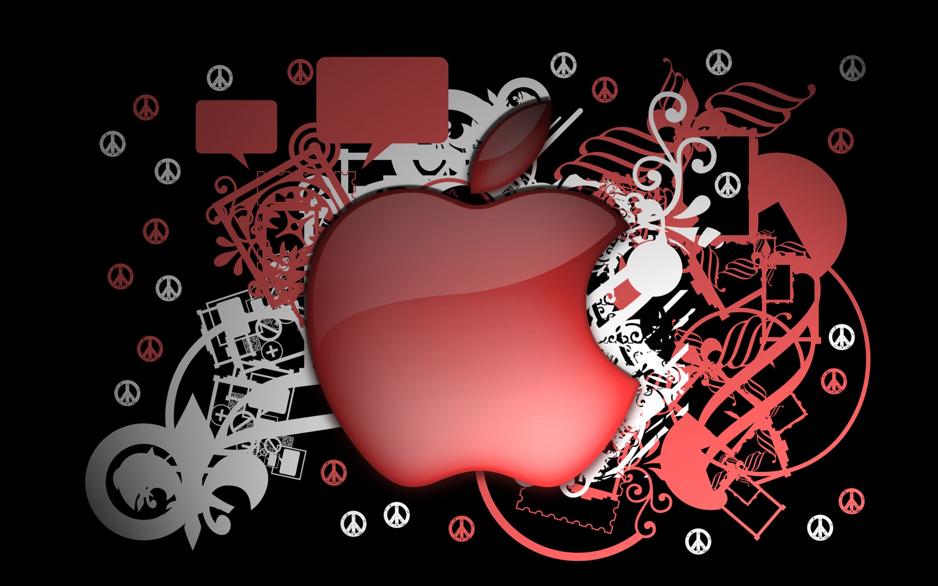 苹果,MAC,品牌,设计,红色,儿童桌面专用